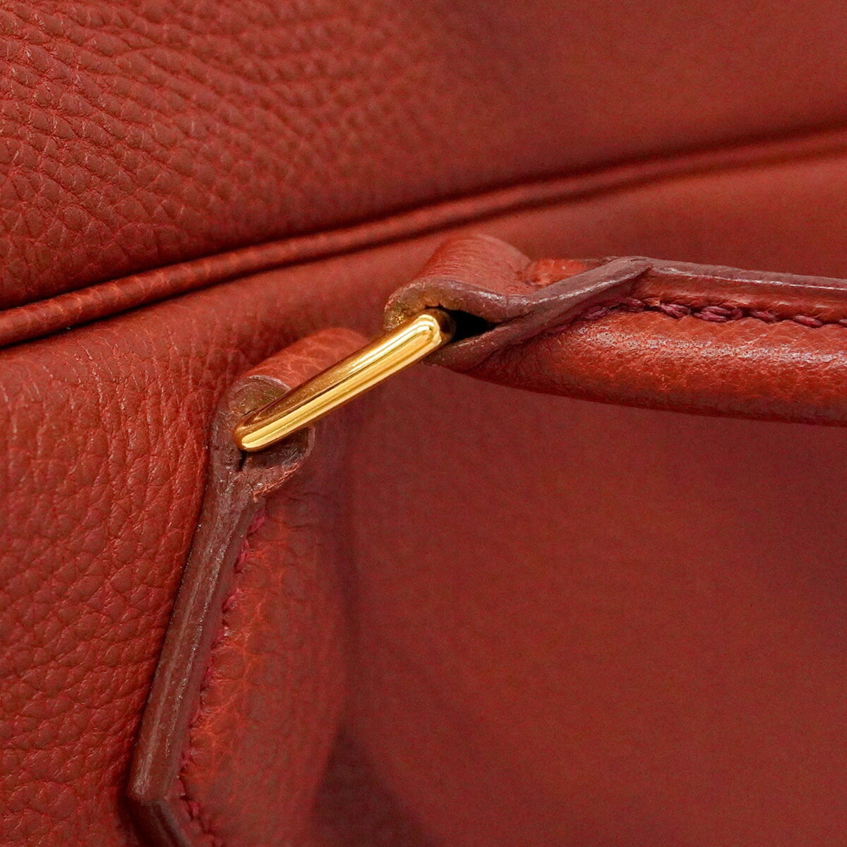 Hermes Brique Togo Leather Tote Bag (Pre-Owned)