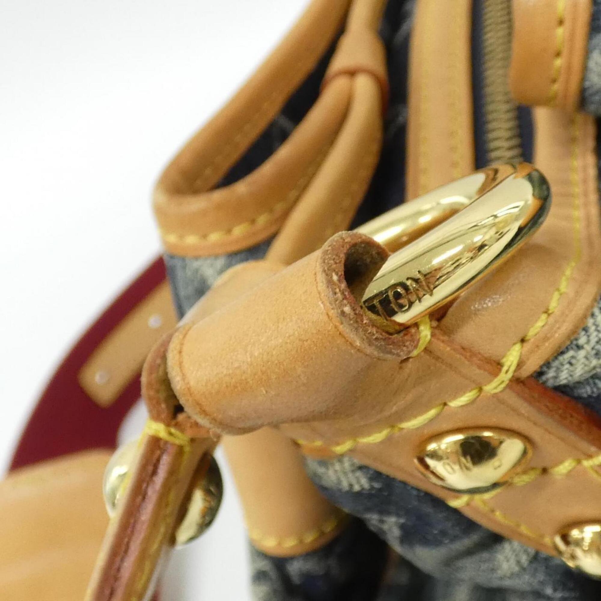 Louis Vuitton Monogram Denim Blue Denim Canvas Shoulder Bag (Pre-Owned)