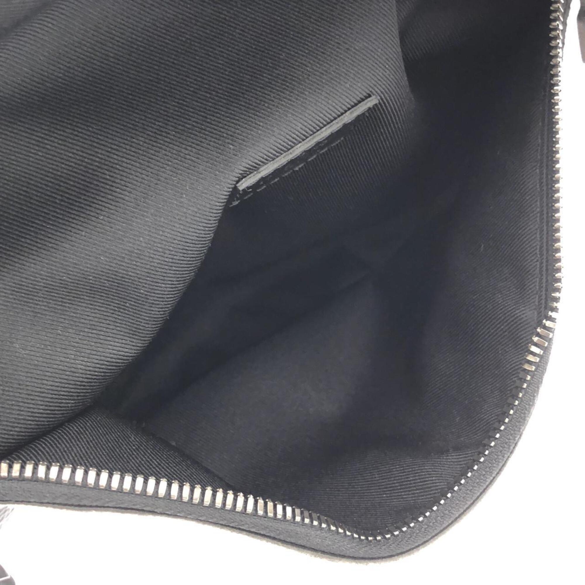 Louis Vuitton Black Coated Canvas Fanny Pack Shoulder Bag Sling Bag (Pre-Owned)