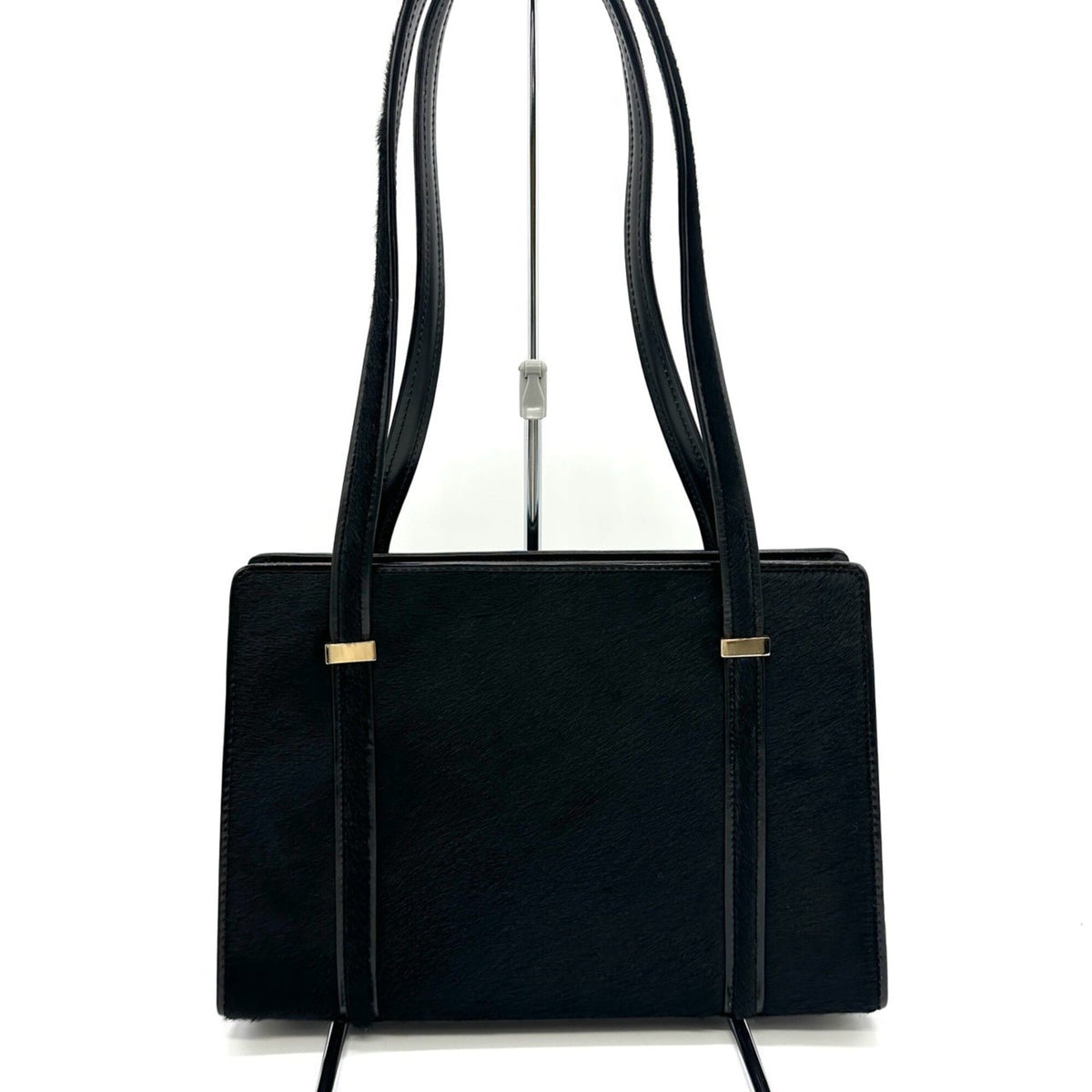 Gucci Black Leather Shoulder Bag Tote Bag (Pre-Owned)