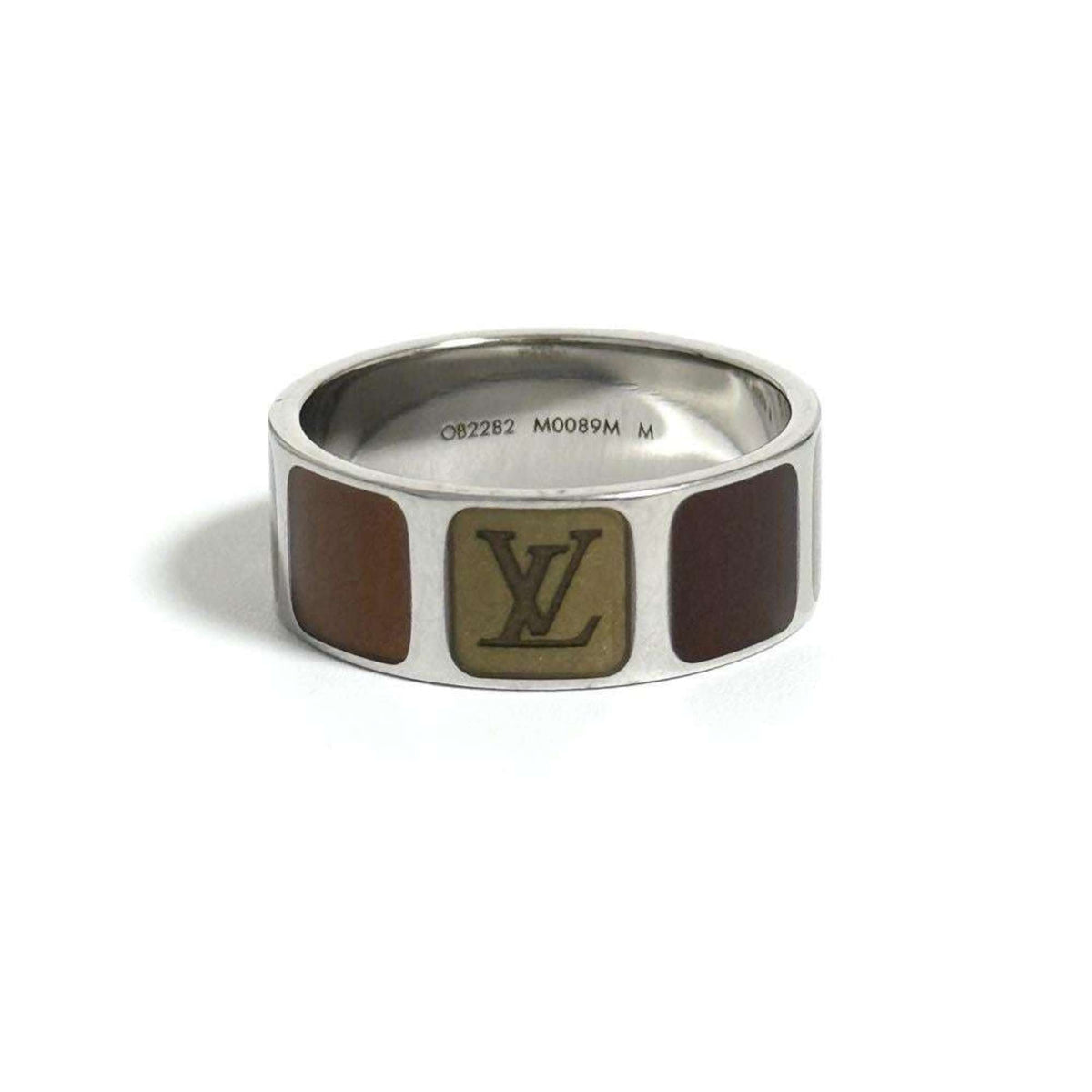 Louis Vuitton Brown Metal Band Ring (Pre-Owned)