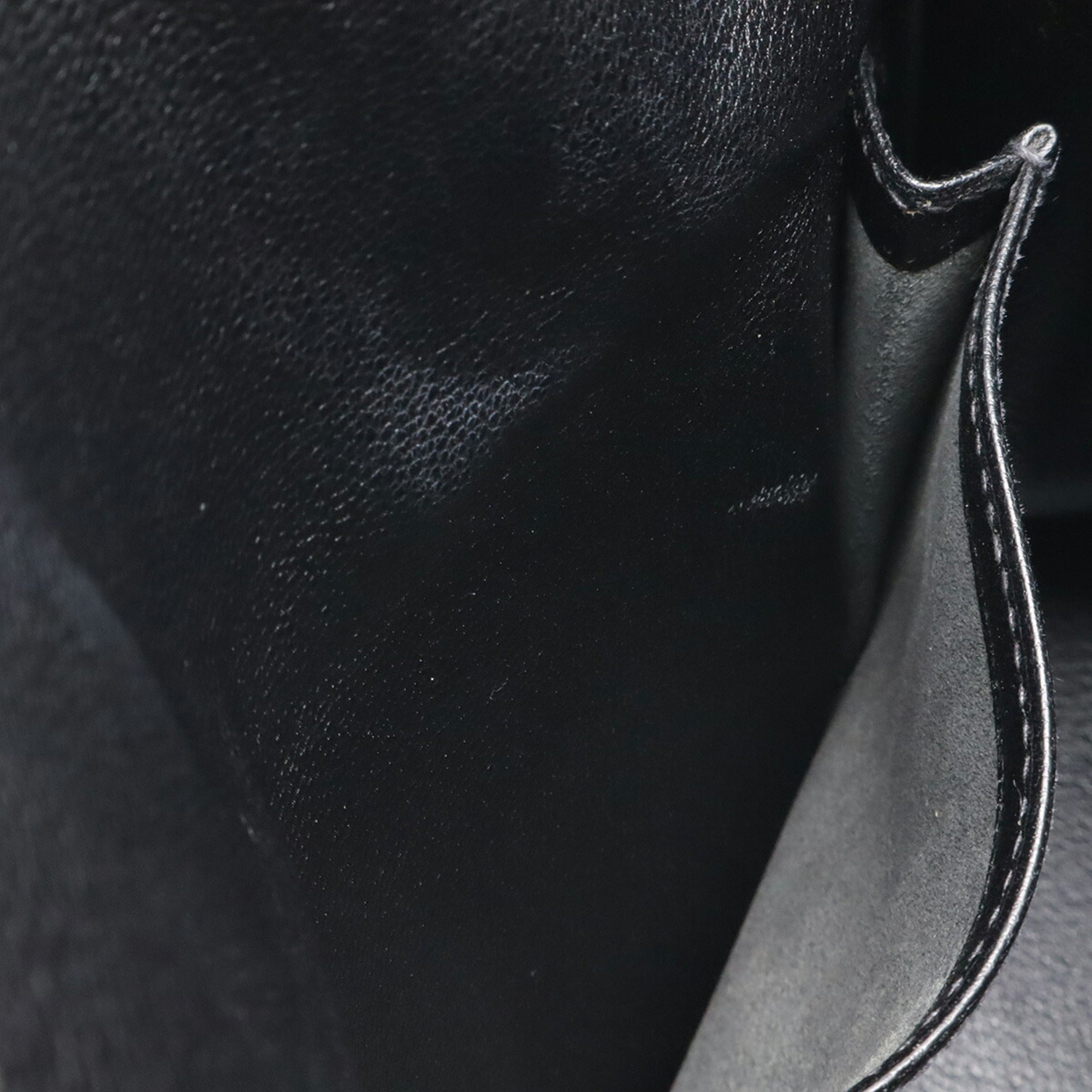 Hermes Black Box Calf Leather Handbag Shoulder Bag (Pre-Owned)