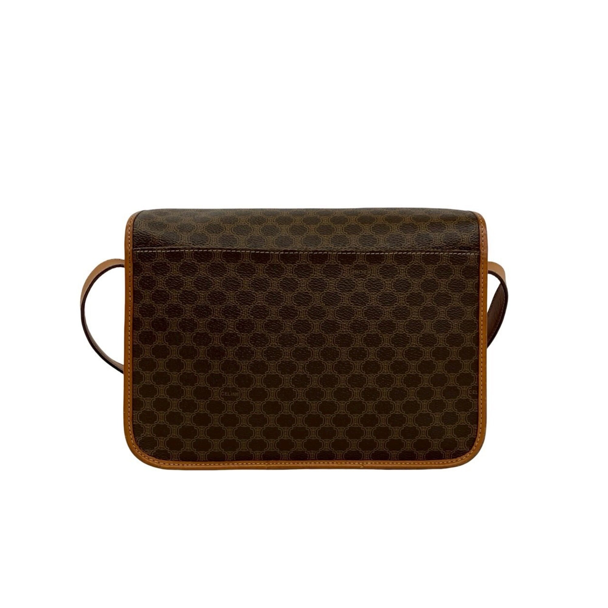 Celine Brown Leather Pvc Shoulder Bag (Pre-Owned)