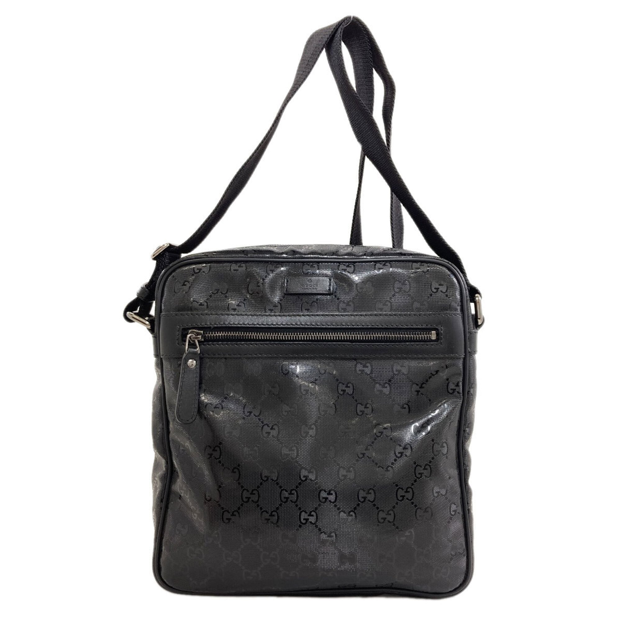 Gucci Black Pvc Shoulder Bag (Pre-Owned)