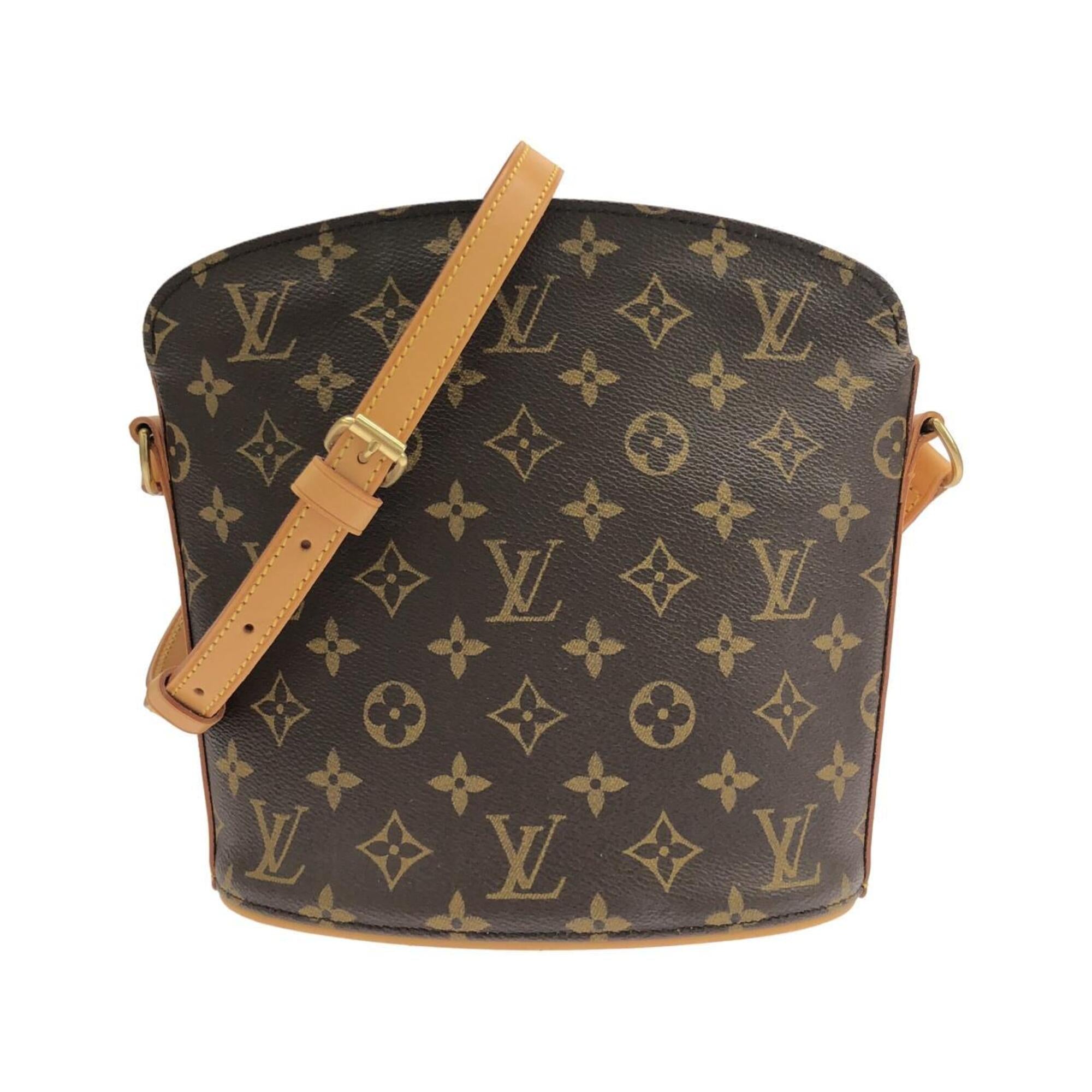 Louis Vuitton Marron Coated Canvas Shoulder Bag (Pre-Owned)