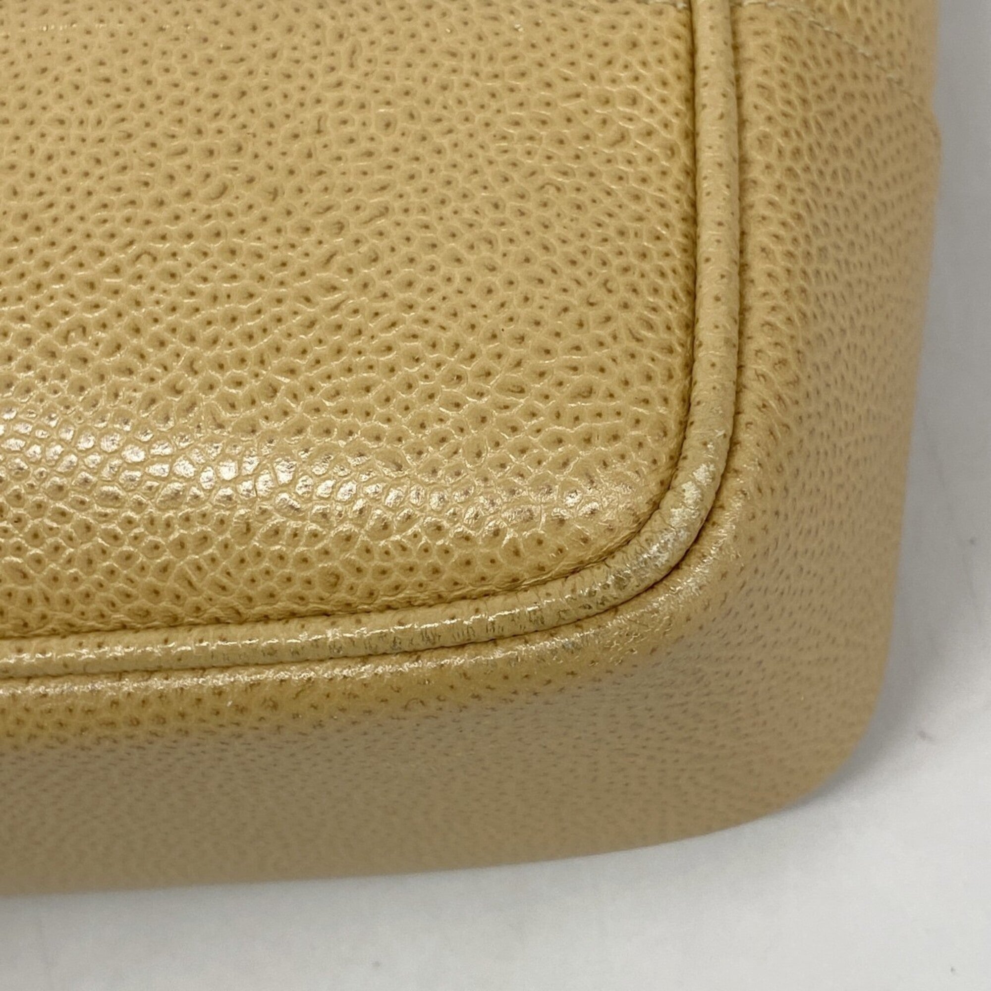 Chanel Light Brown Grained Calfskin Tote Bag (Pre-Owned)