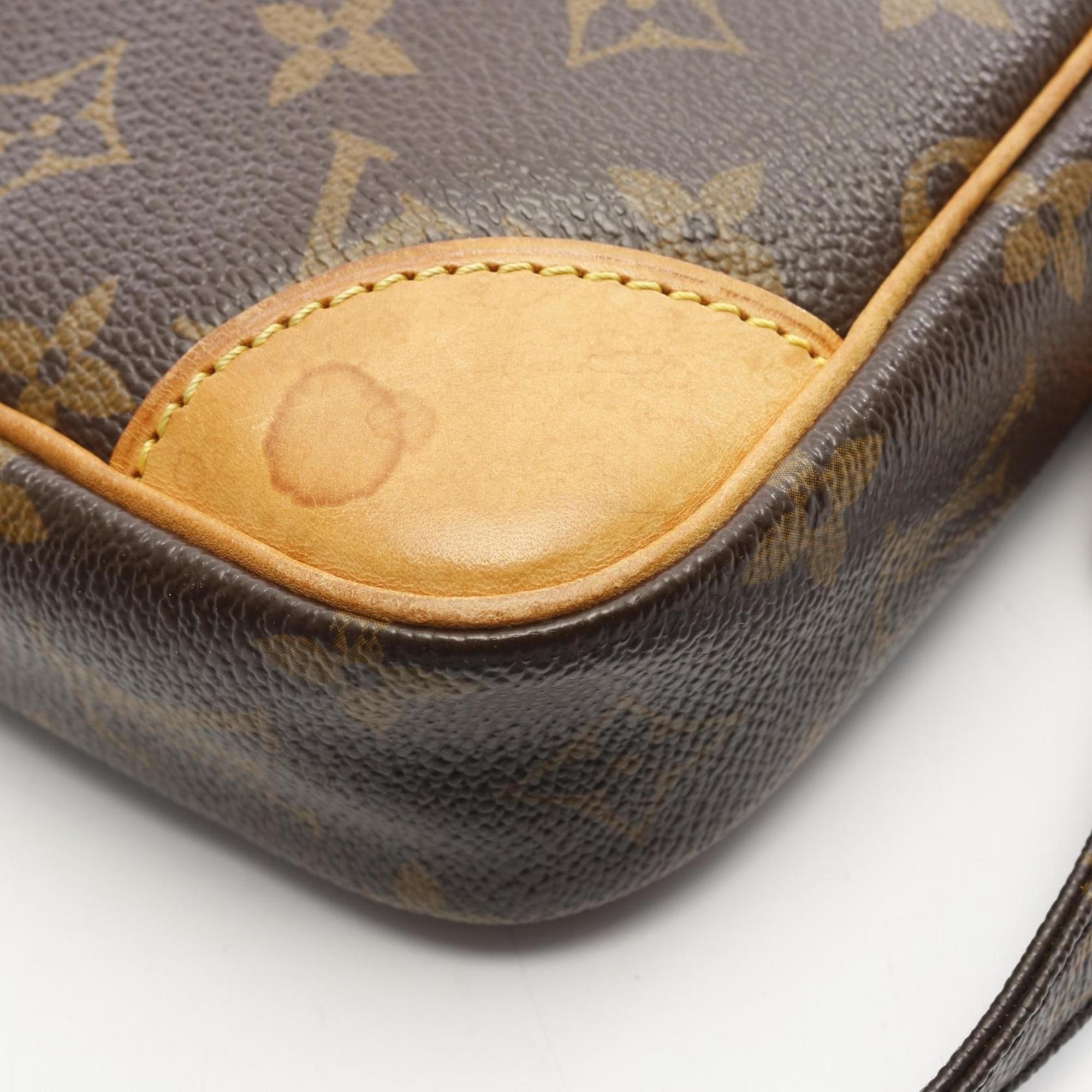Louis Vuitton Brown Pvc Monogram Coated Canvas Leather Shoulder Bag (Pre-Owned)