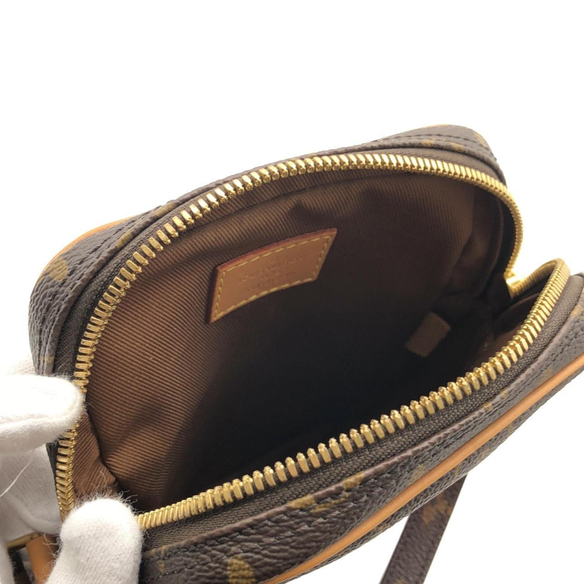 Louis Vuitton Brown Coated Canvas Shoulder Bag (Pre-Owned)