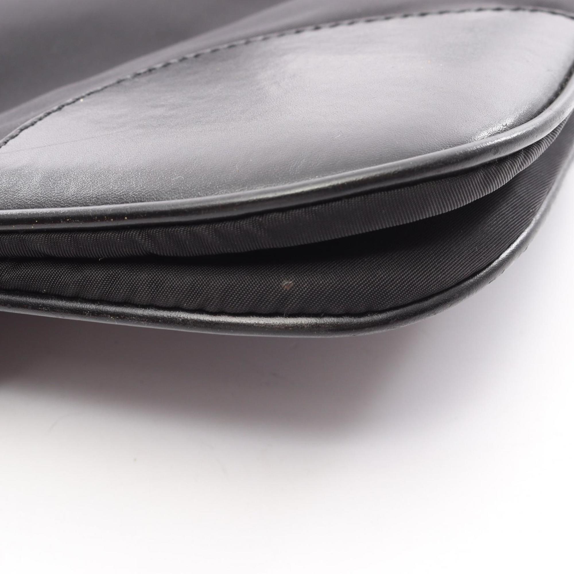 Prada Black Nylon Leather Shoulder Bag (Pre-Owned)