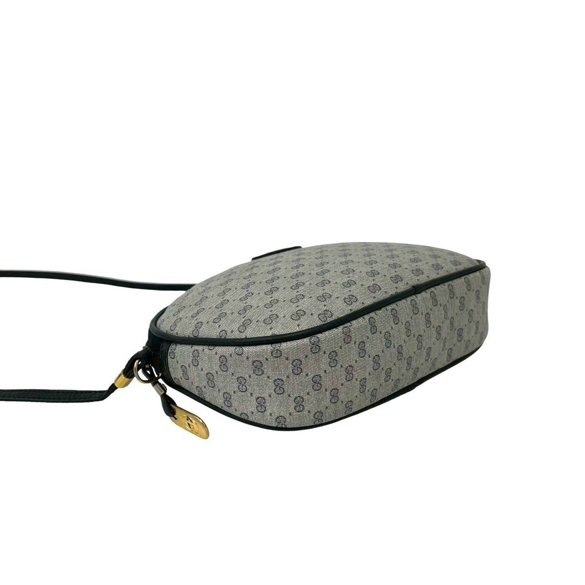 Gucci Navy Leather Pvc Pochette Shoulder Bag (Pre-Owned)