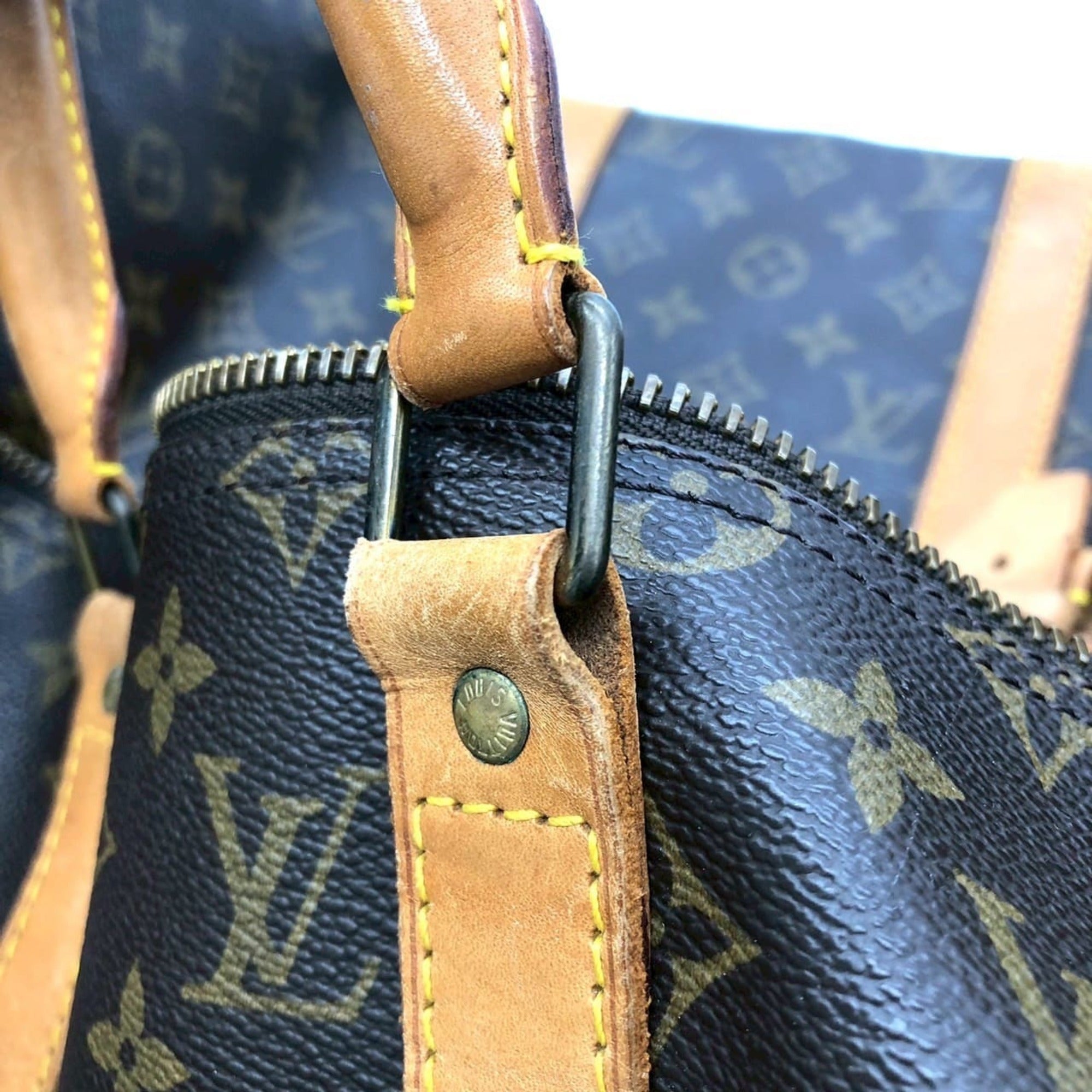 Louis Vuitton Brown Monogram Canvas Boston Bag (Pre-Owned)