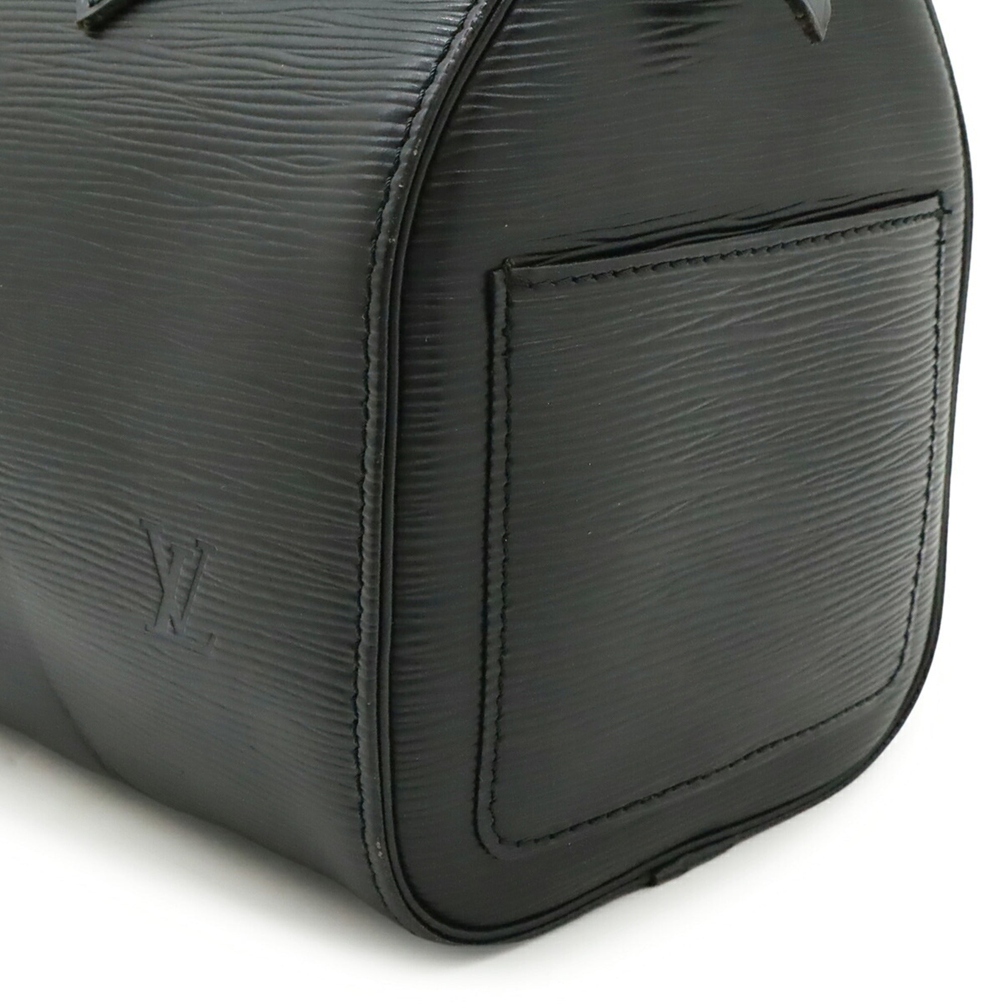 Louis Vuitton Noir Epi Leather Boston Bag Handbag (Pre-Owned)