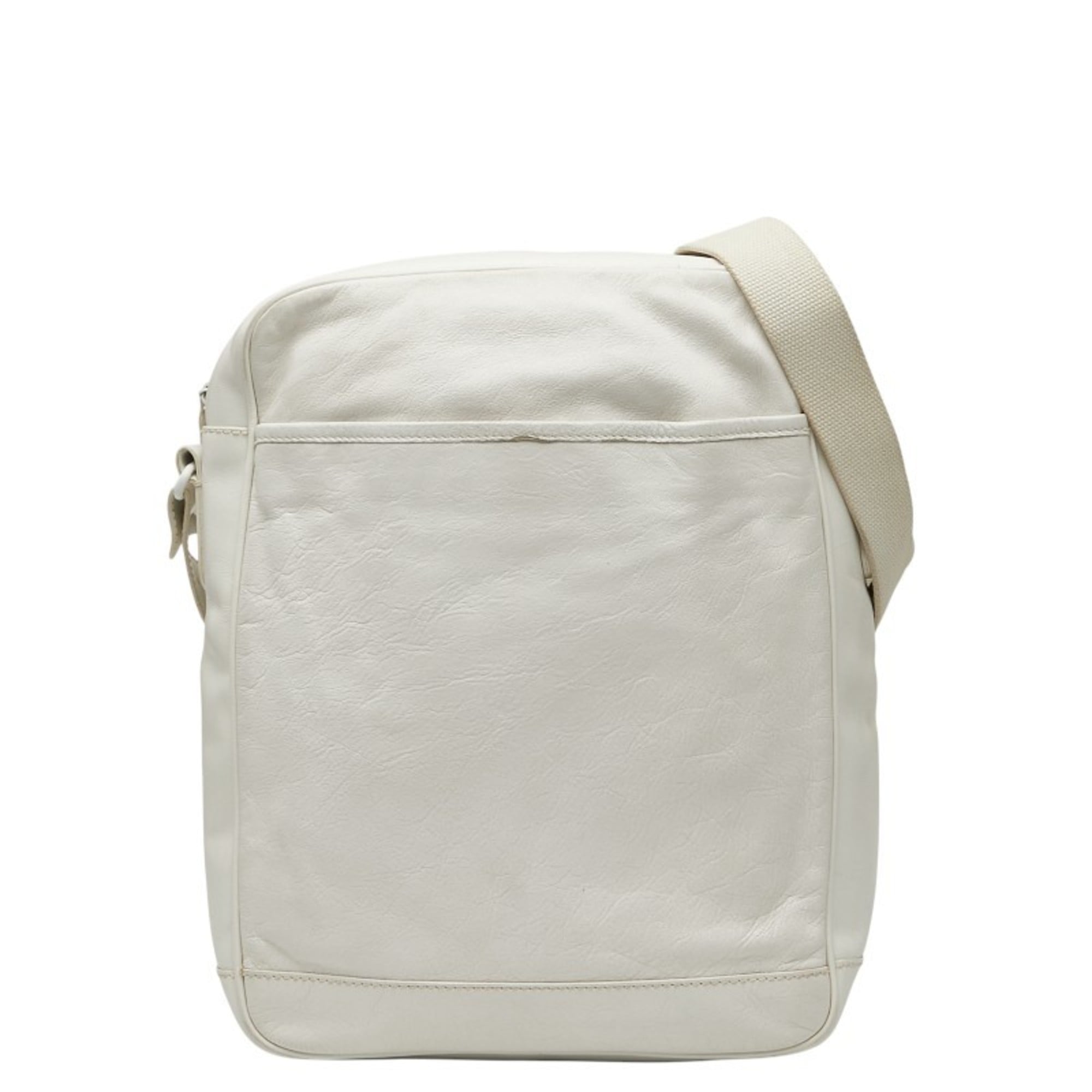 Balenciaga White Leather Shoulder Bag (Pre-Owned)