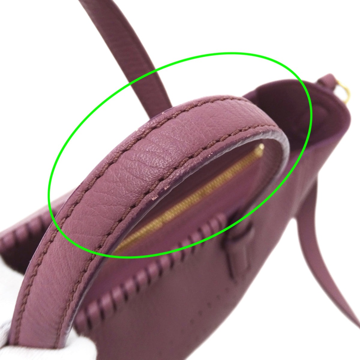 Salvatore Ferragamo Gancini Pink Purple Leather Handbag Shoulder Bag (Pre-Owned)