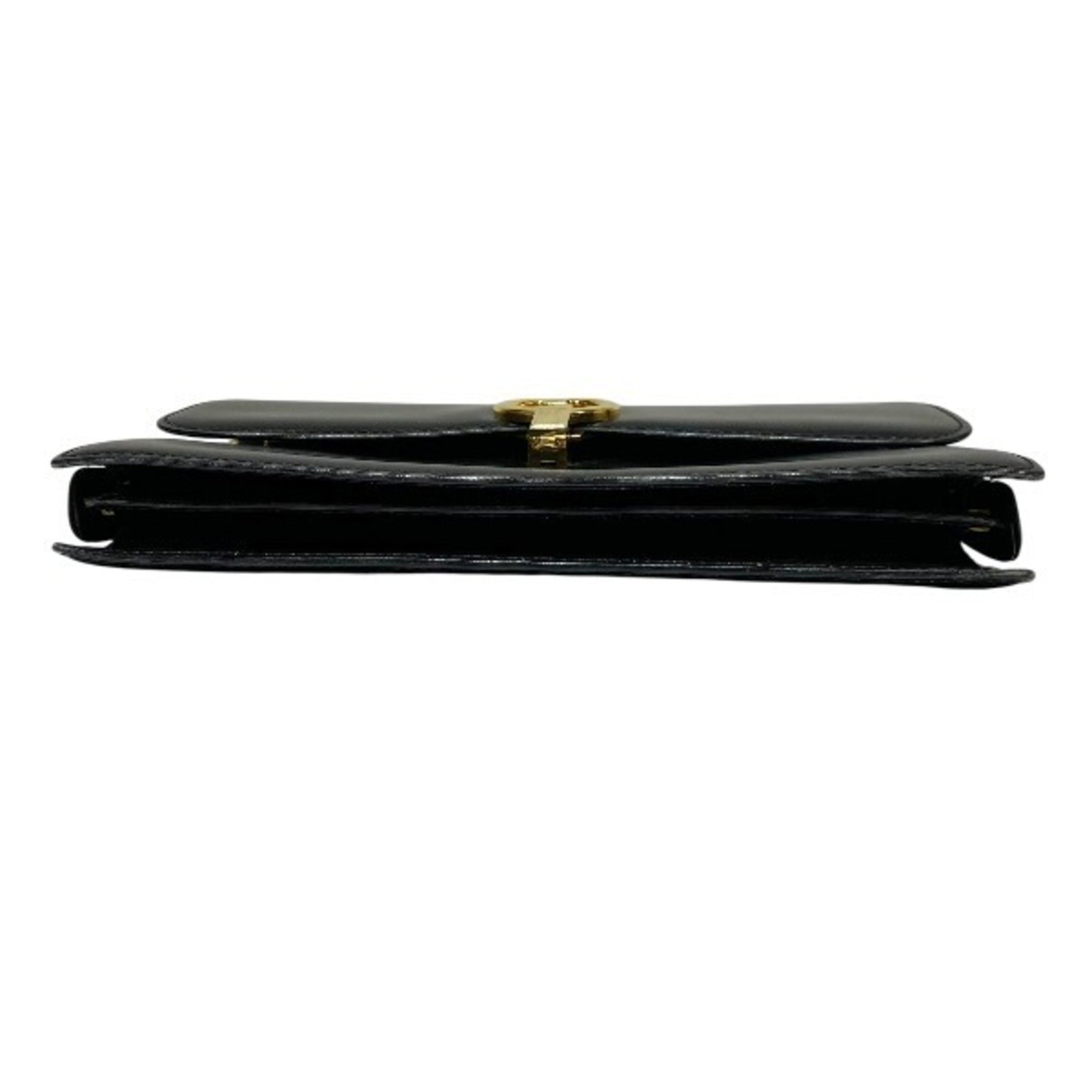 Gucci Black Leather Handbag Shoulder Bag (Pre-Owned)