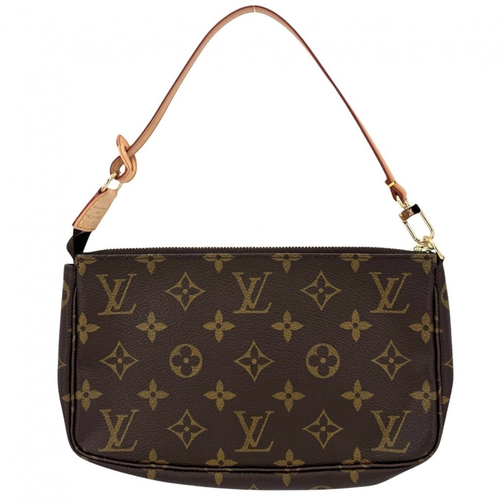 Louis Vuitton Brown Monogram Canvas Handbag Pochette Pouch (Pre-Owned)