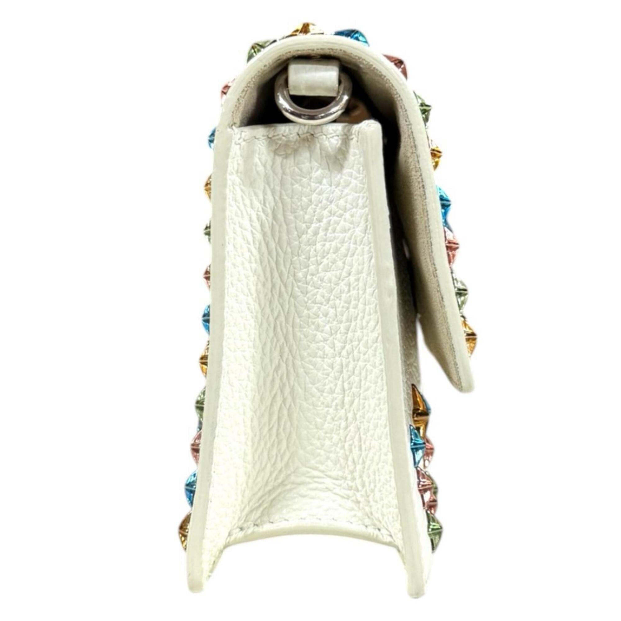 Jimmy Choo White Leather Shoulder Bag (Pre-Owned)