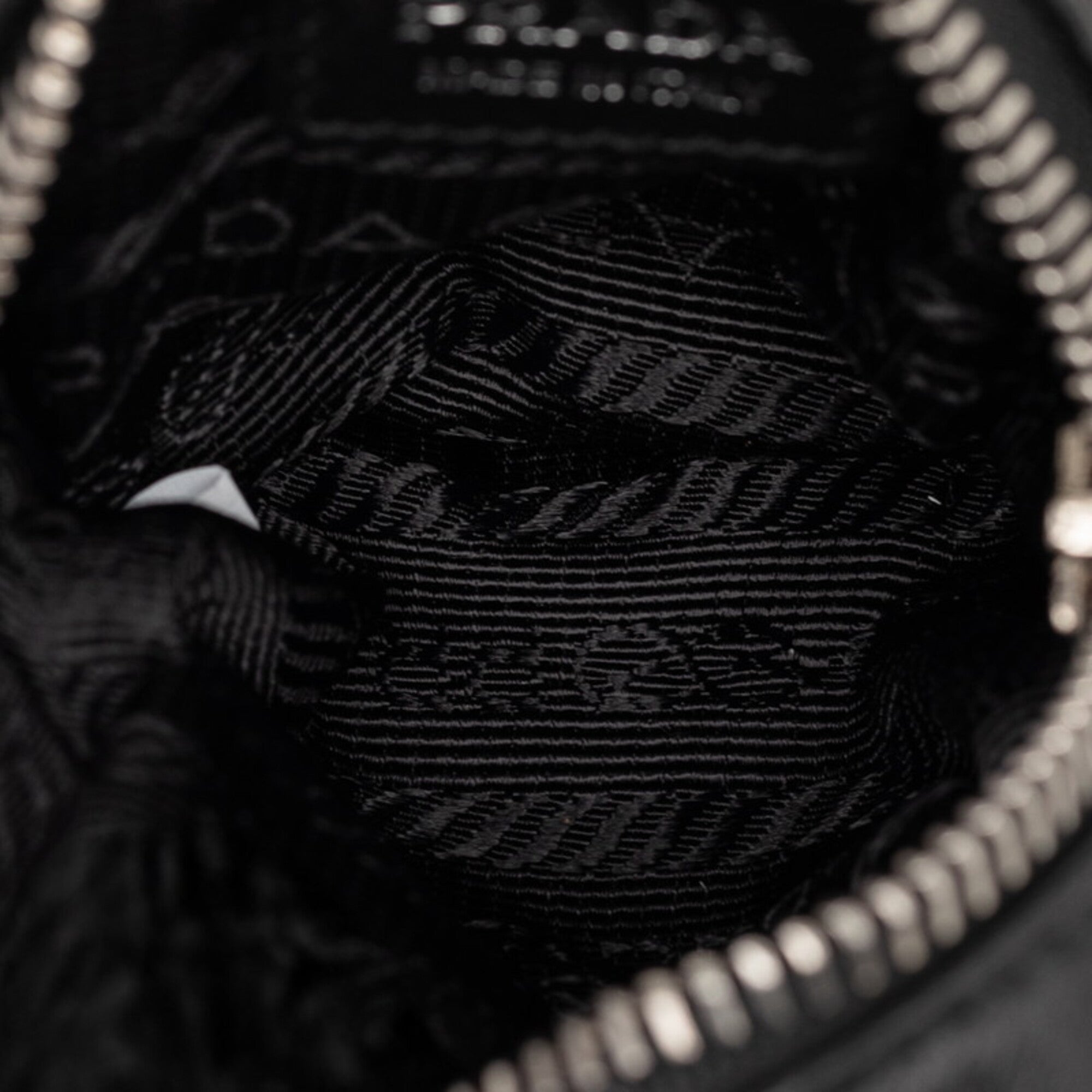 Prada Black Leather Handbag Pouch (Pre-Owned)