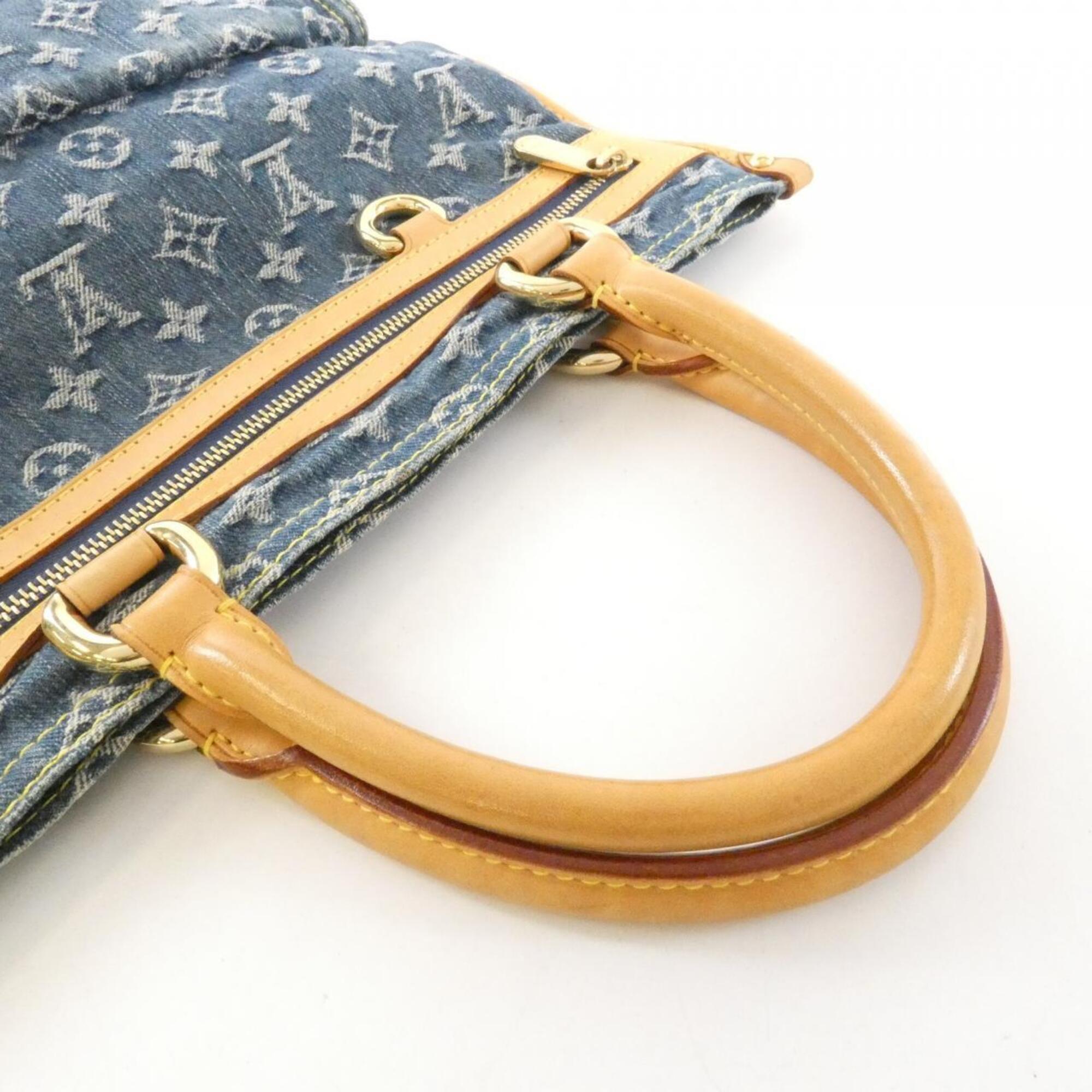 Louis Vuitton Blue Monogram Denim Handbag (Pre-Owned)