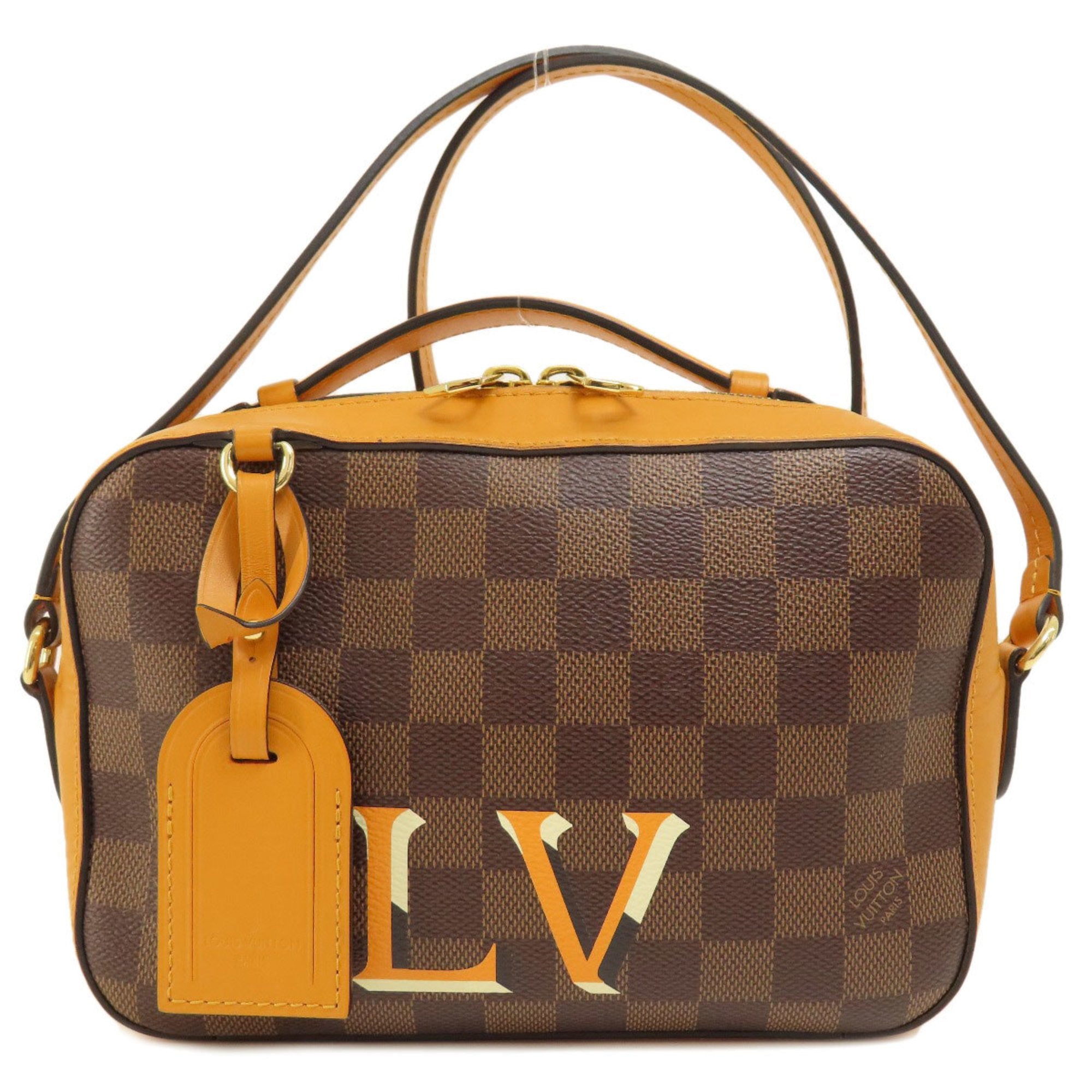Louis Vuitton Damier Damier Canvas Ebene Damier Canvas Shoulder Bag (Pre-Owned)