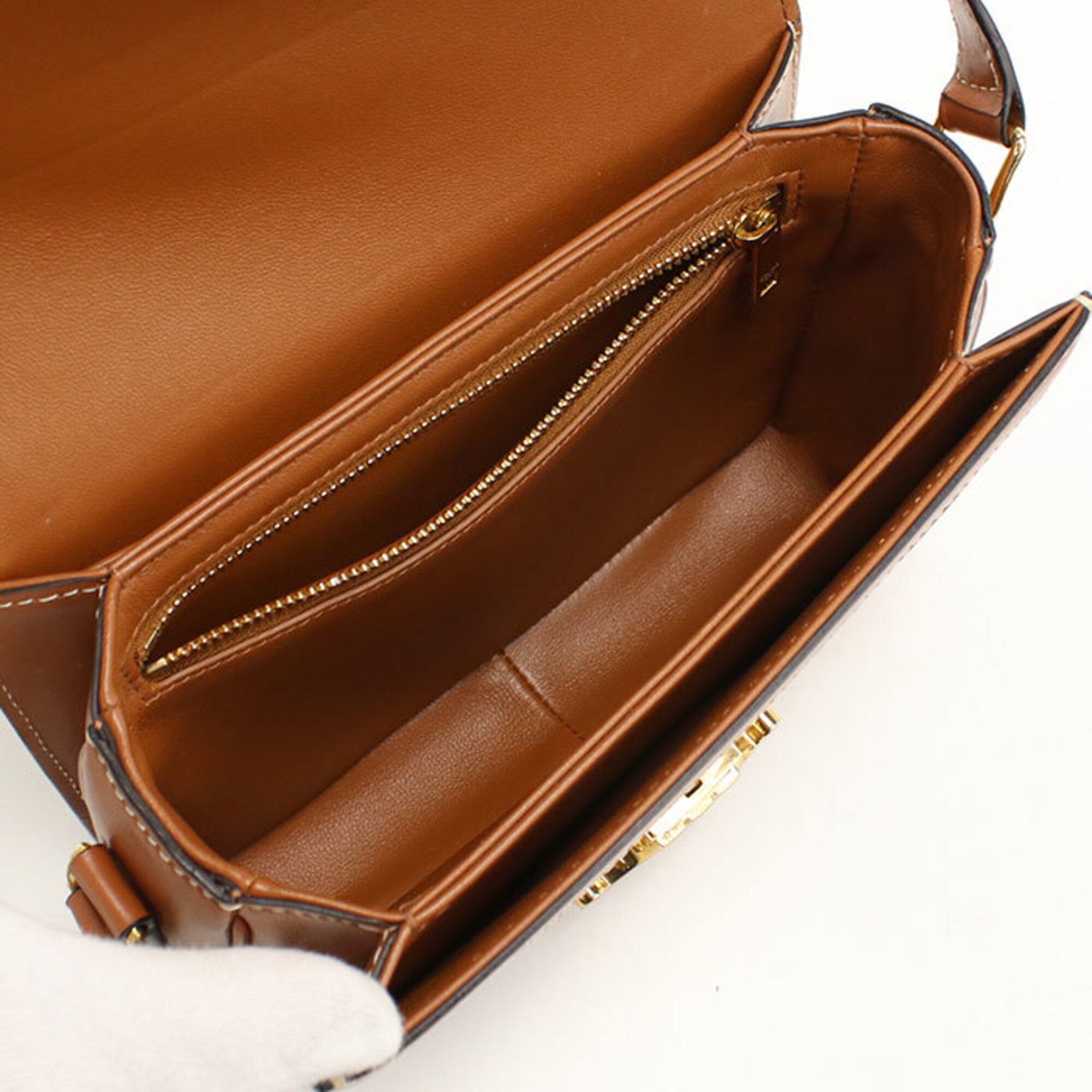 Celine Black Canvas Leather Shoulder Bag (Pre-Owned)