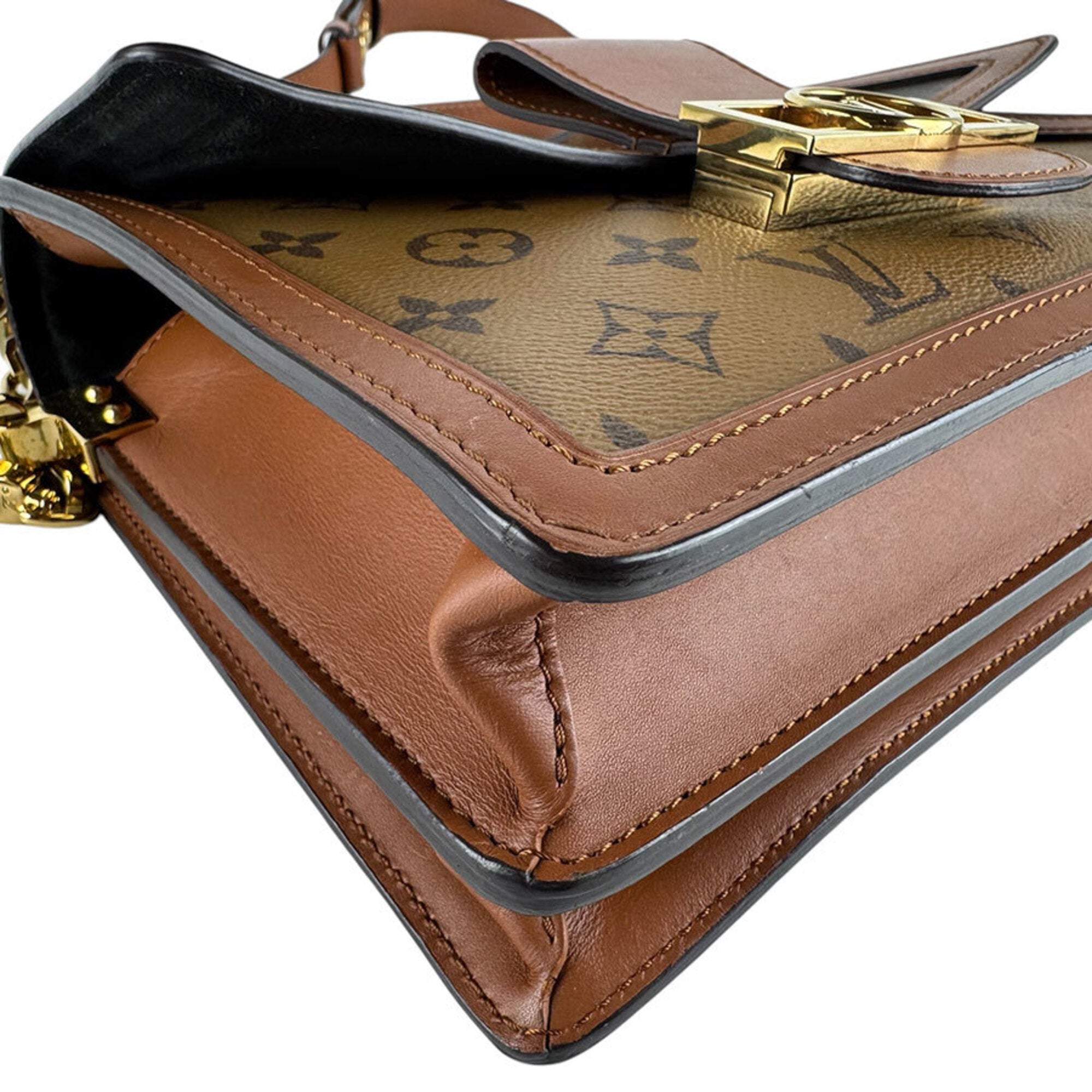 Louis Vuitton Brown Monogram Reverse Monogram Reverse Shoulder Bag (Pre-Owned)