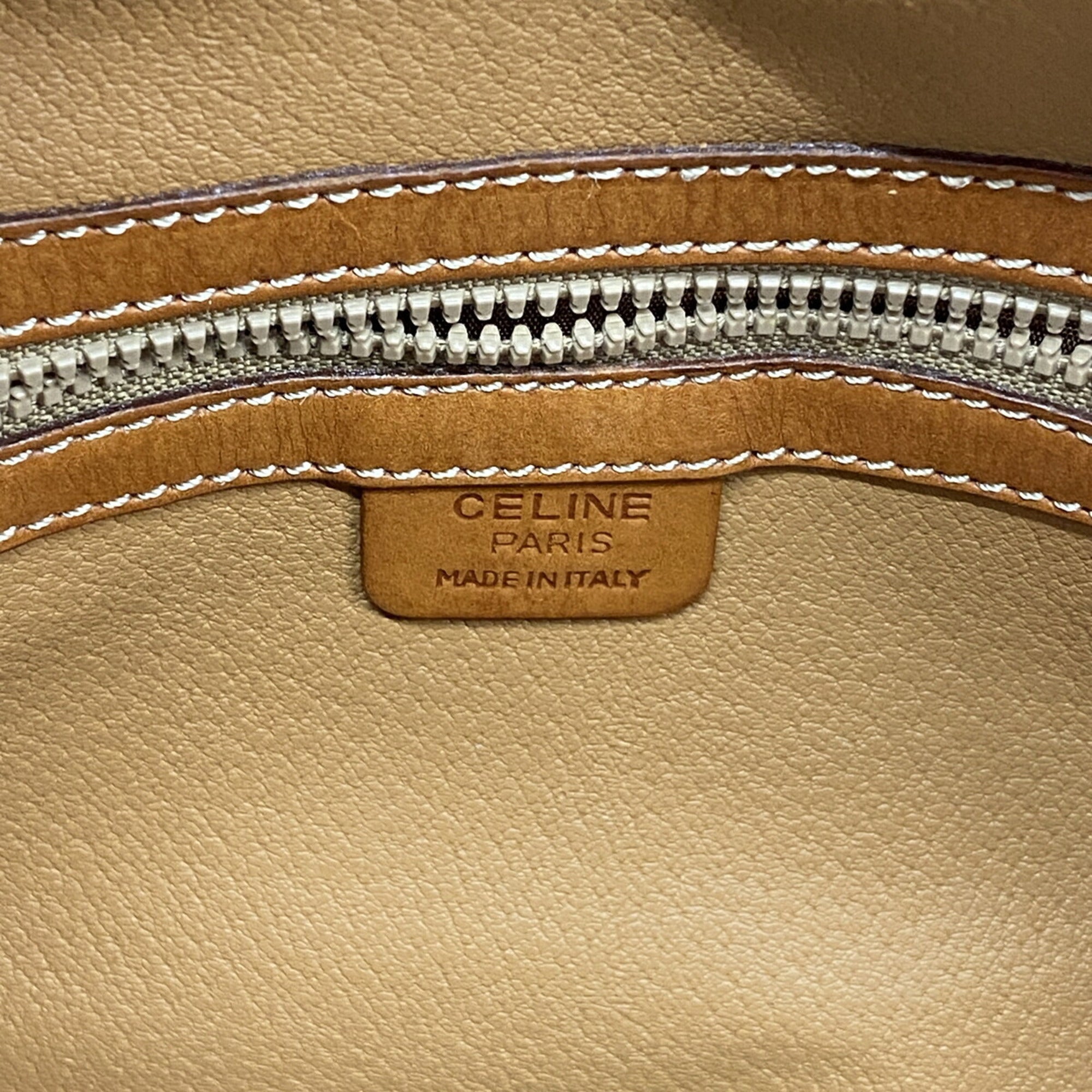 Celine Brown Pvc Handbag (Pre-Owned)