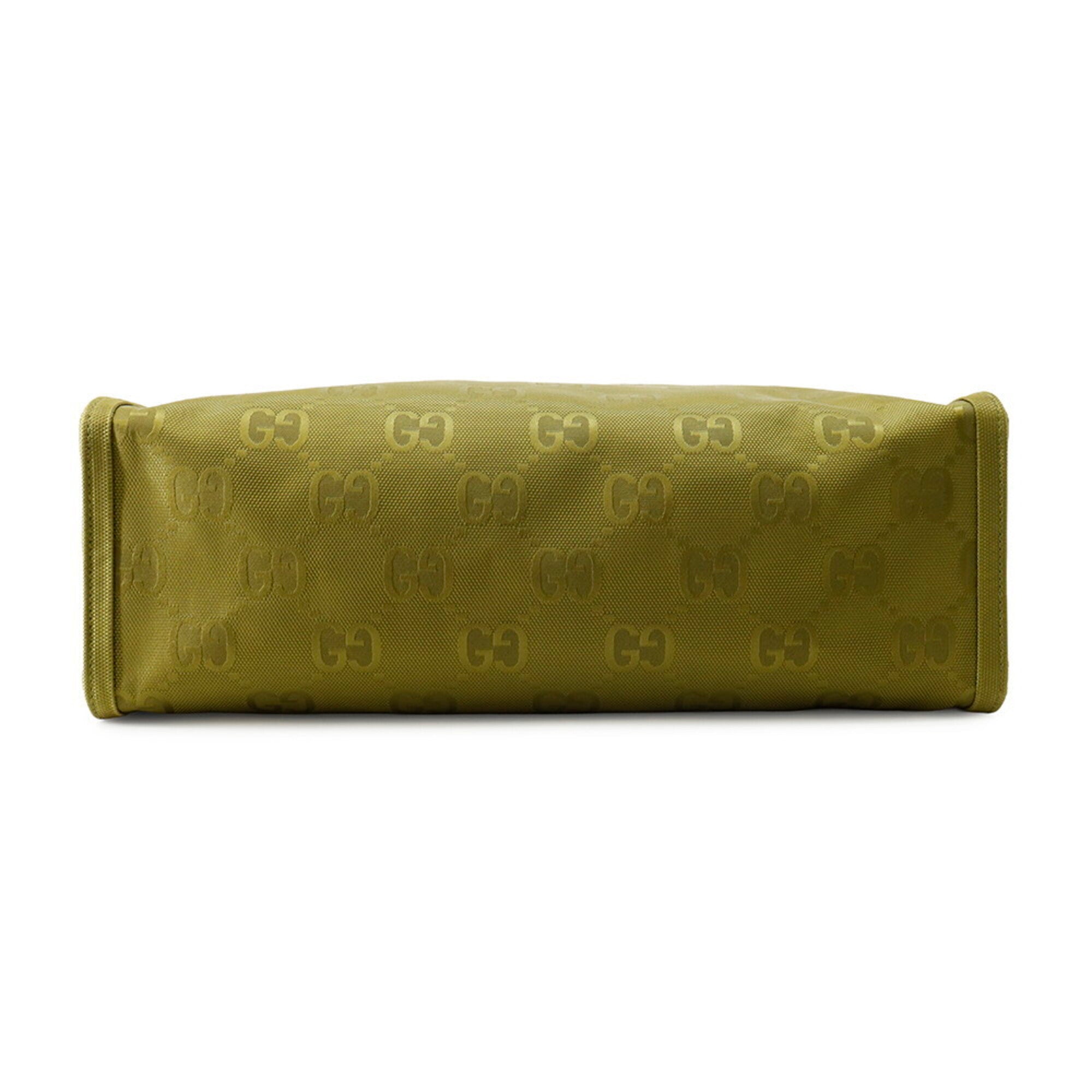 Gucci Green Nylon Handbag Tote Bag (Pre-Owned)
