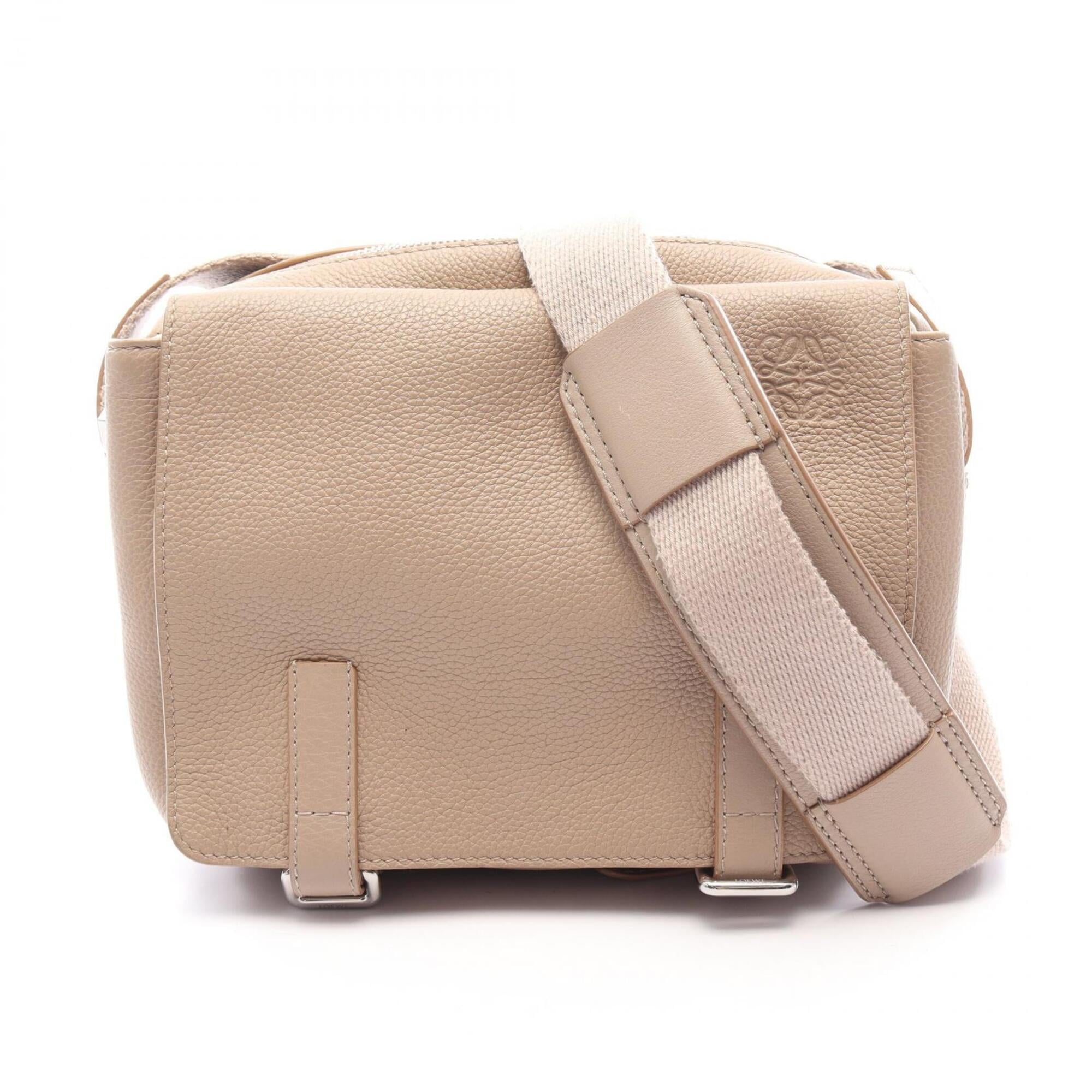 Loewe Beige Leather Handbag Messenger Bag Shoulder Bag (Pre-Owned)