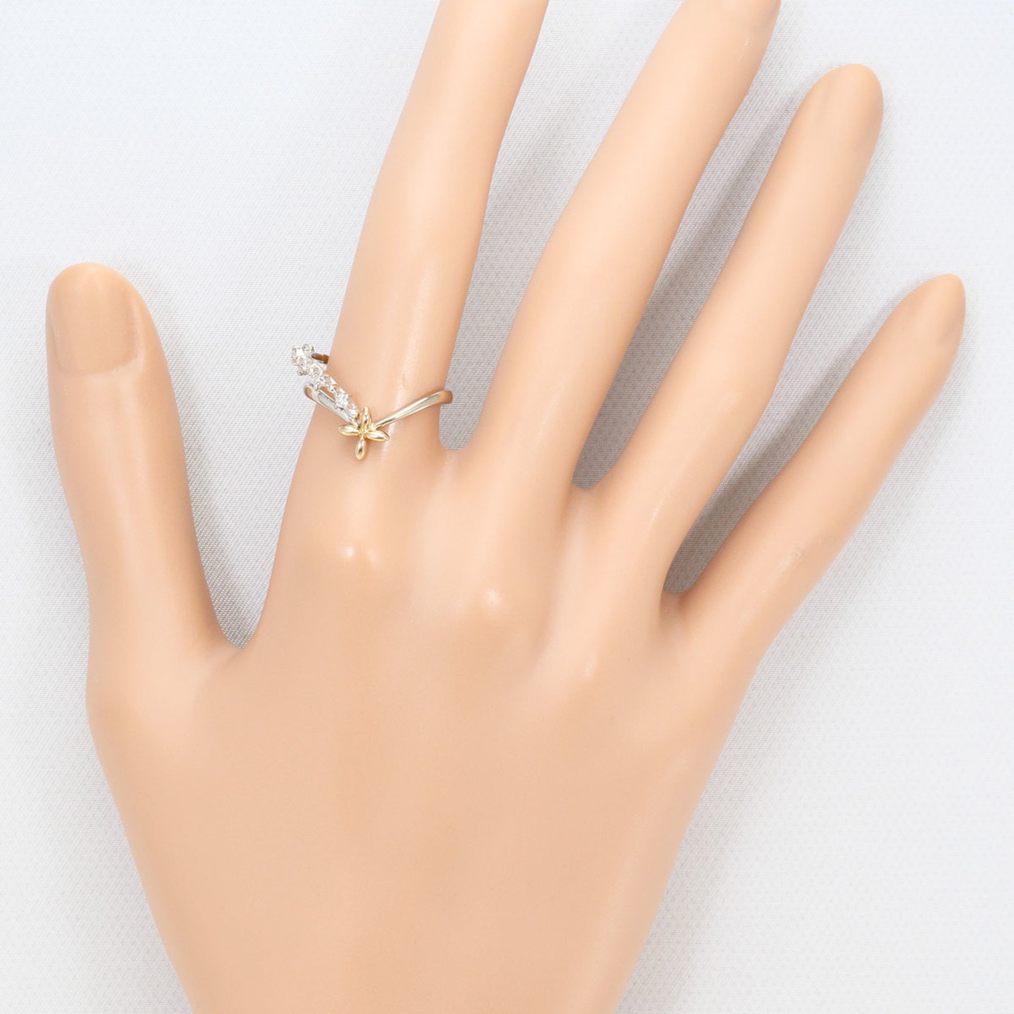 Unbranded Pink Gold White Gold Pink Gold (18K) White Gold (18K) Band Ring (Pre-Owned)