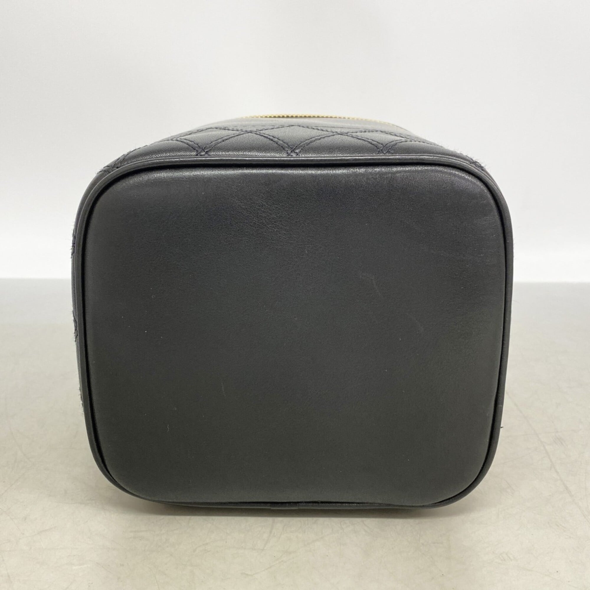 Chanel Black Leather Vanity Bag (Pre-Owned)