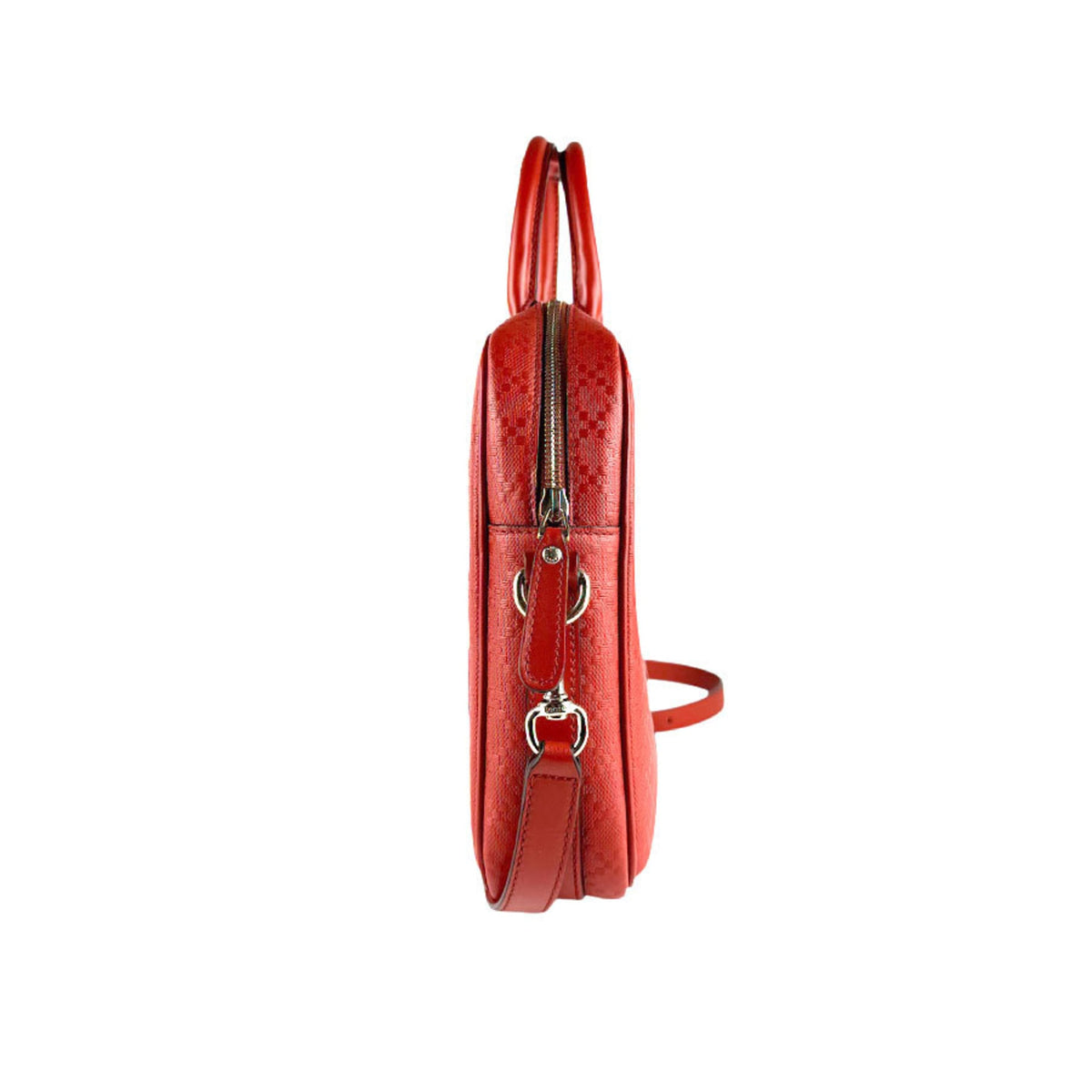 Gucci Orange Leather Handbag Shoulder Bag (Pre-Owned)