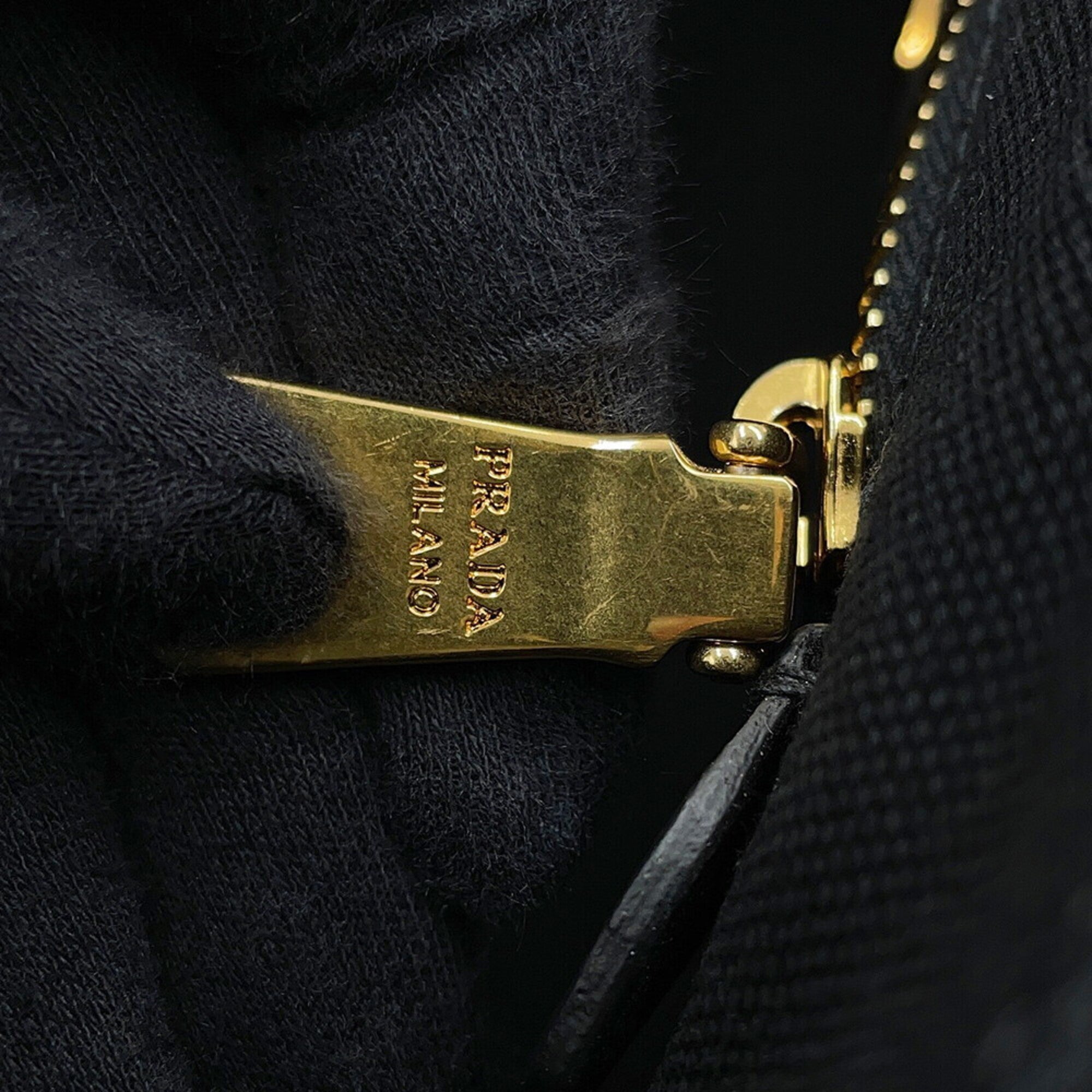 Prada Black Canvas Tote Bag (Pre-Owned)