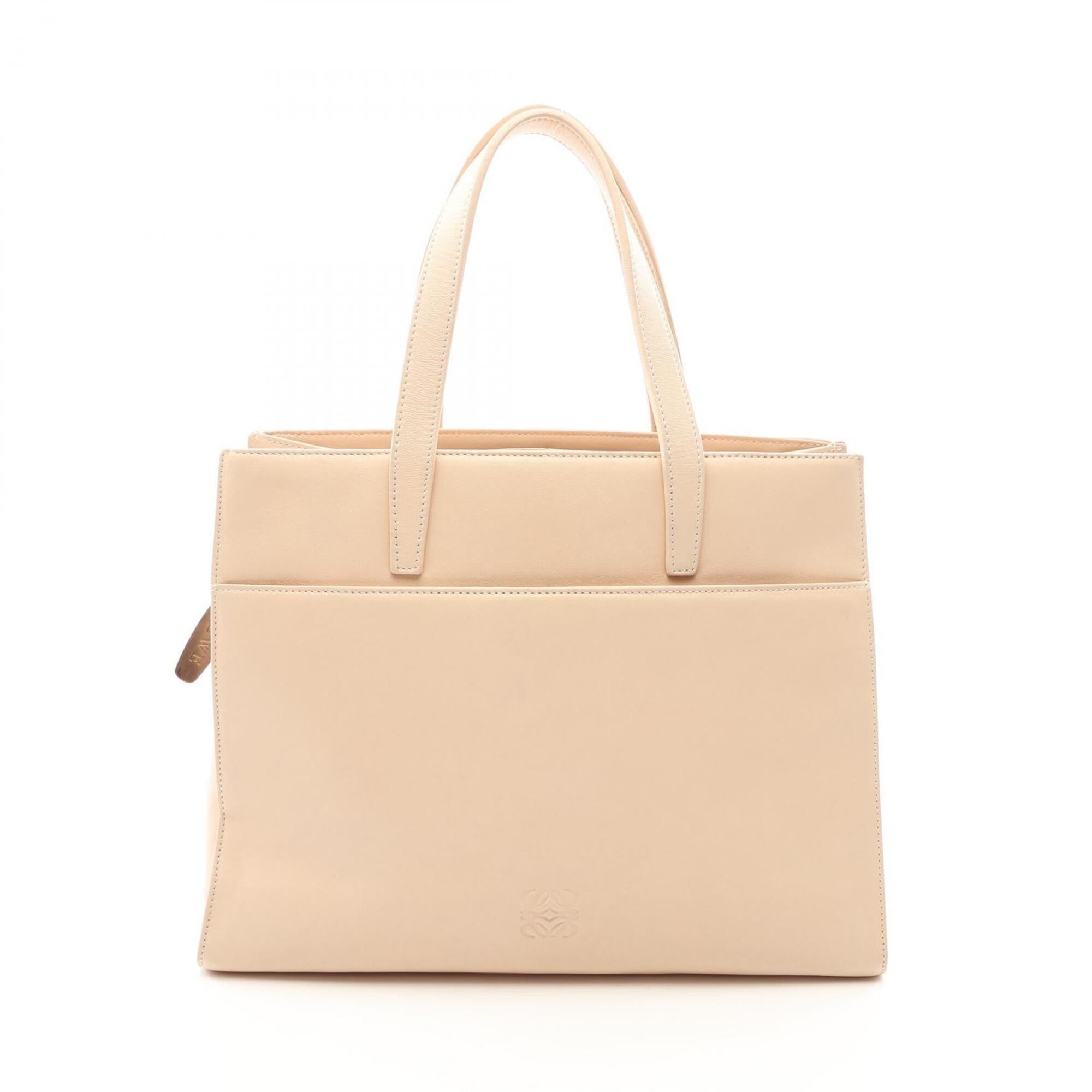 Loewe Beige Leather Handbag (Pre-Owned)