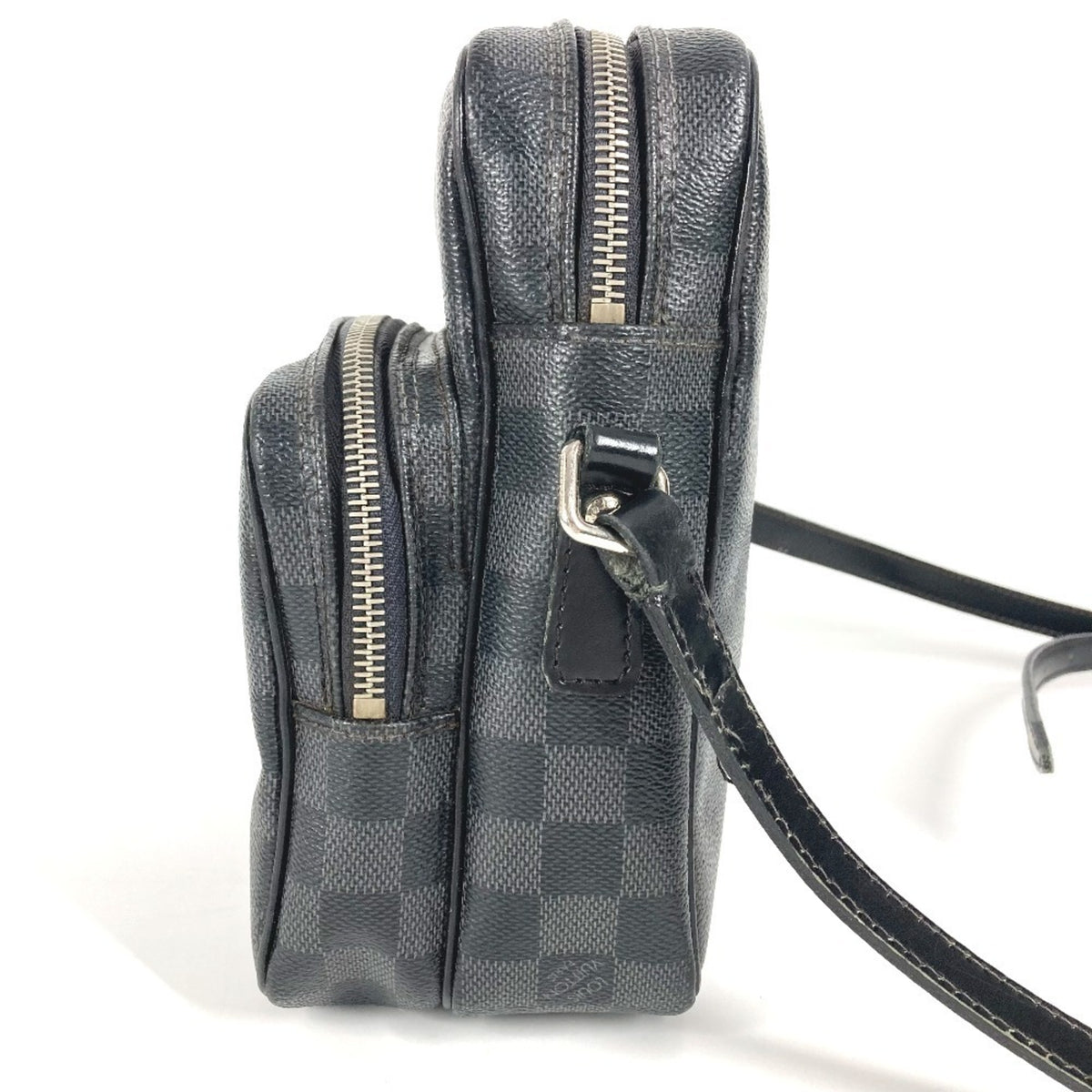 Louis Vuitton Black Damier Graphite Damier Graphite Pochette Shoulder Bag (Pre-Owned)