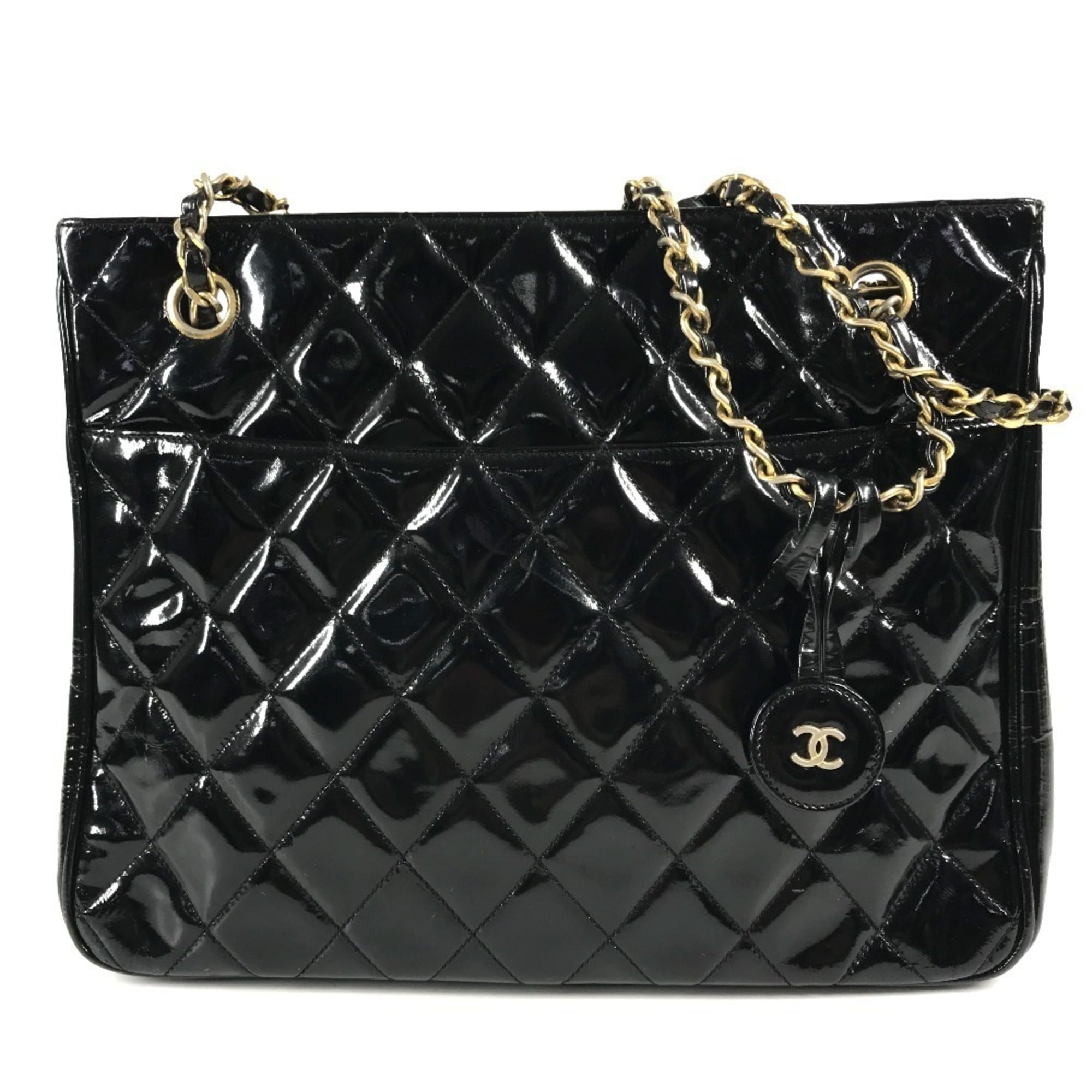 Chanel Black Quilting Shoulder Bag Tote Bag (Pre-Owned)