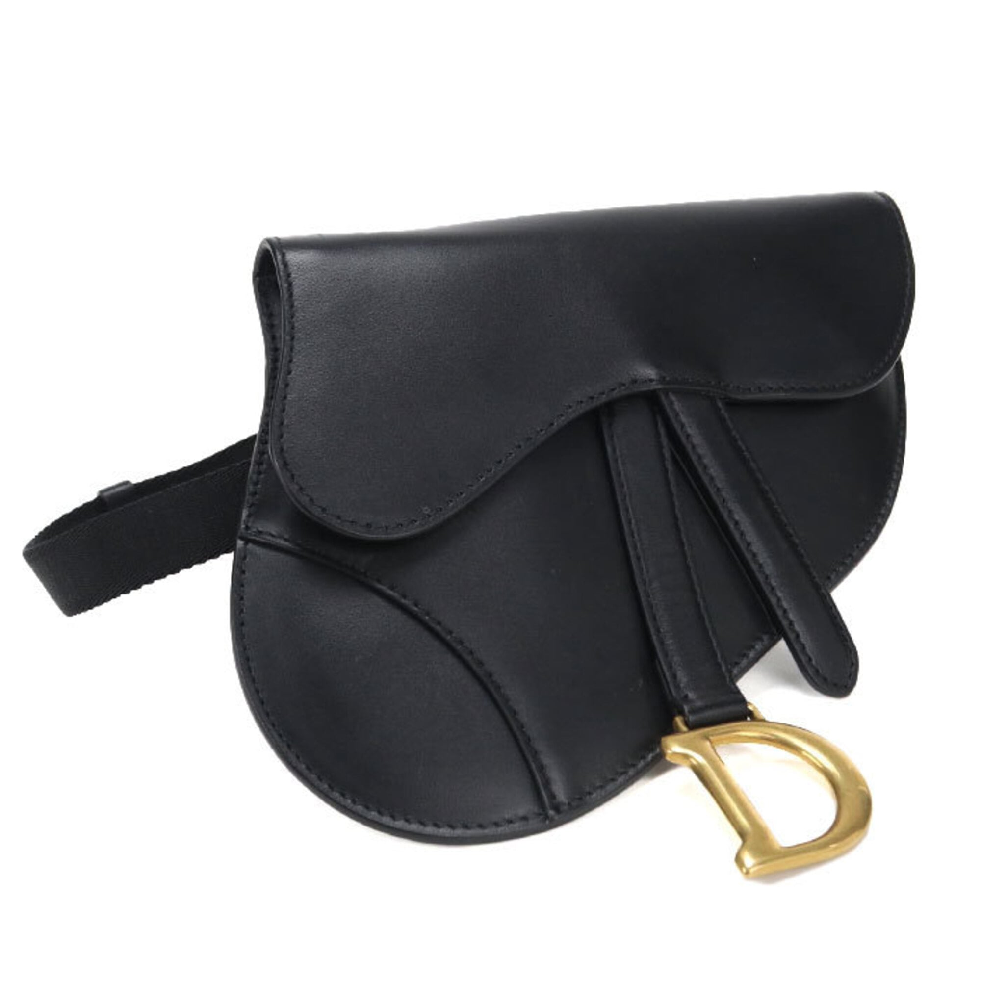 Christian Dior Black Leather Sling Bag (Pre-Owned)