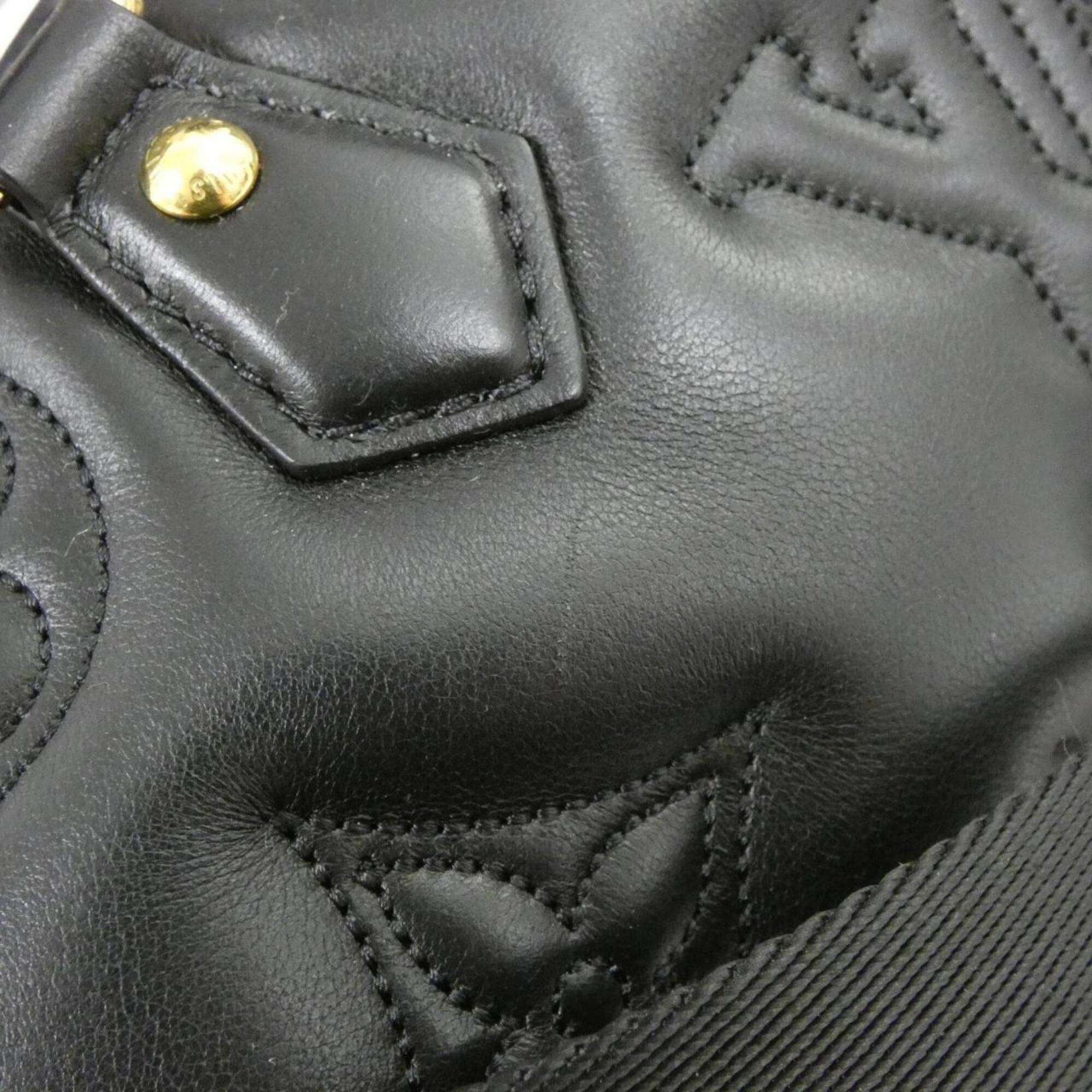 Louis Vuitton Black Leather Shoulder Bag (Pre-Owned)