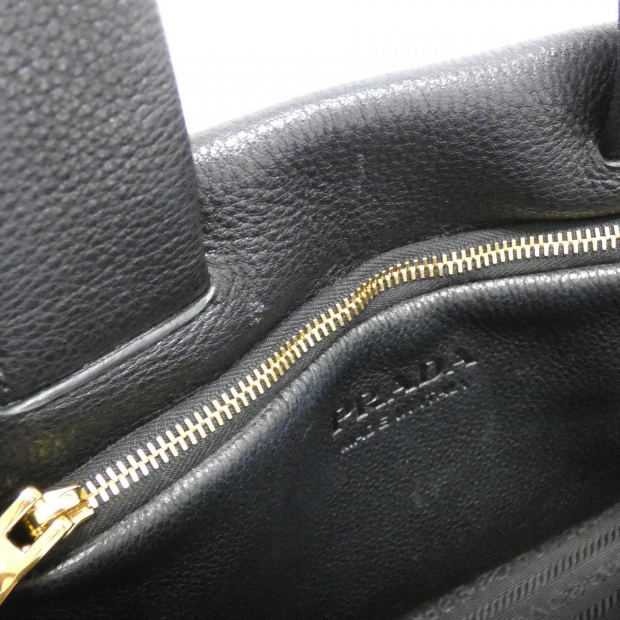 Prada Nero Vitello Daino Handbag (Pre-Owned)