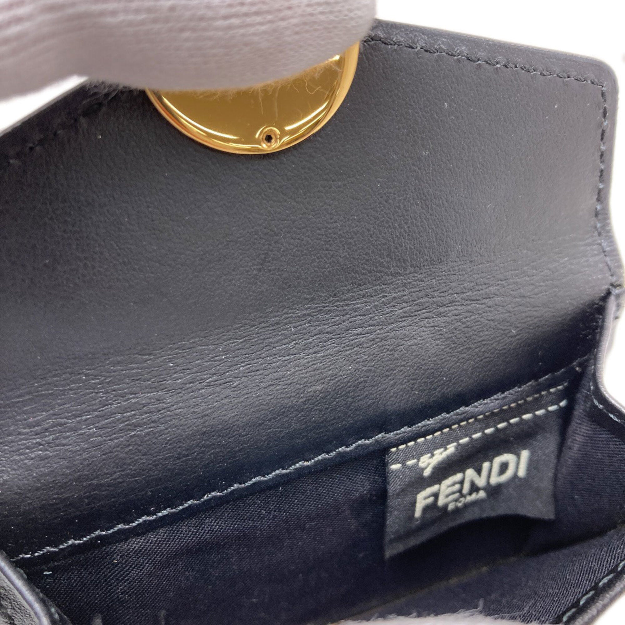 Fendi Black Leather Wallet (Bi-Fold) (Pre-Owned)