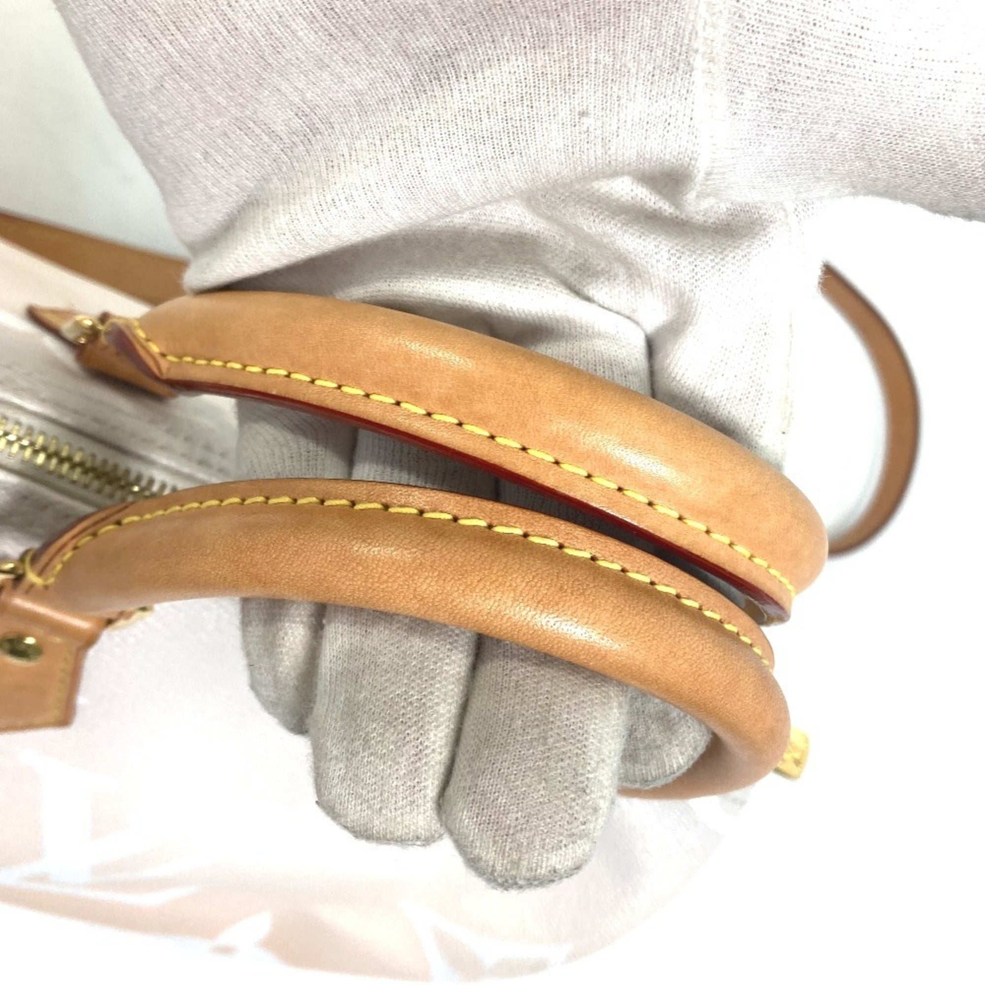 Louis Vuitton Orange Monogram Boston Bag Handbag Shoulder Bag (Pre-Owned)