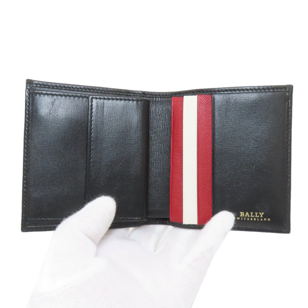 Bally Black Leather Wallet (Bi-Fold) (Pre-Owned)