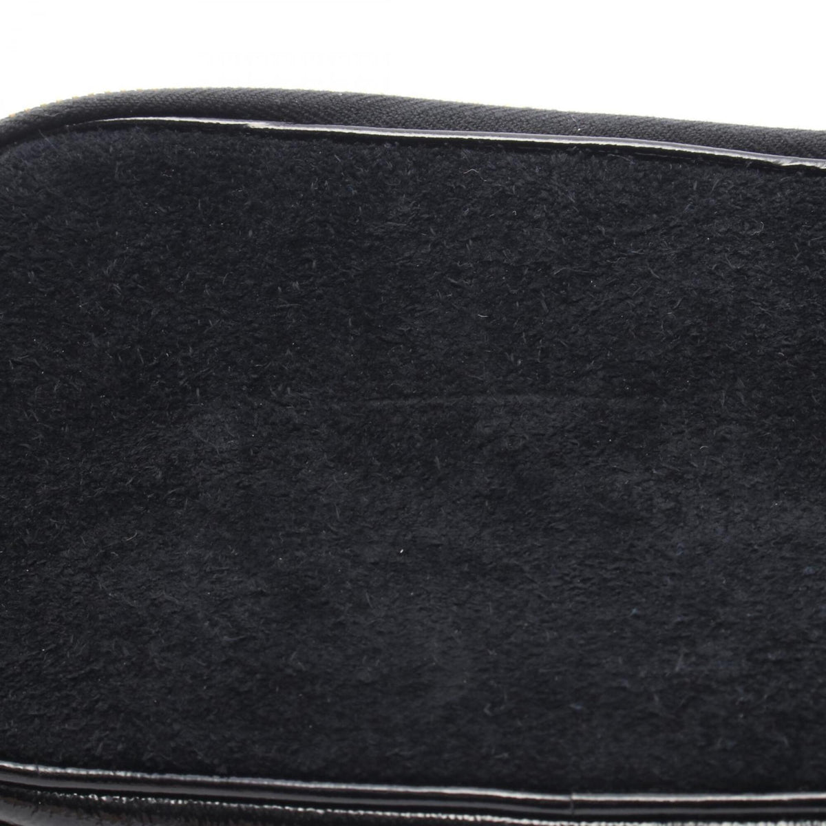 Gucci Black Patent Leather Suede Handbag Shoulder Bag (Pre-Owned)