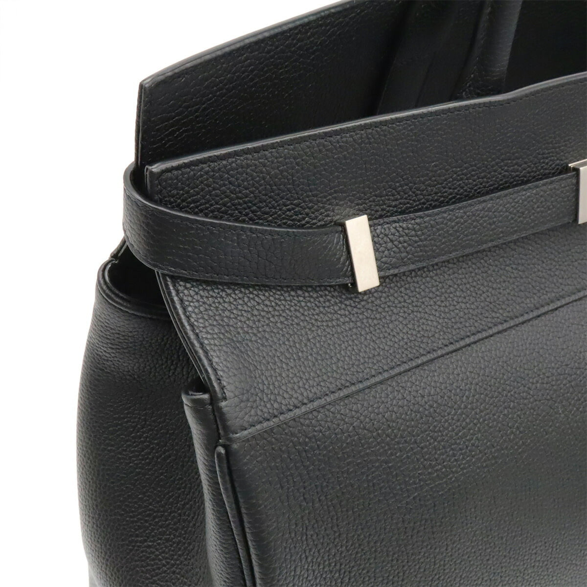 Yves Saint Laurent Black Leather Tote Bag (Pre-Owned)