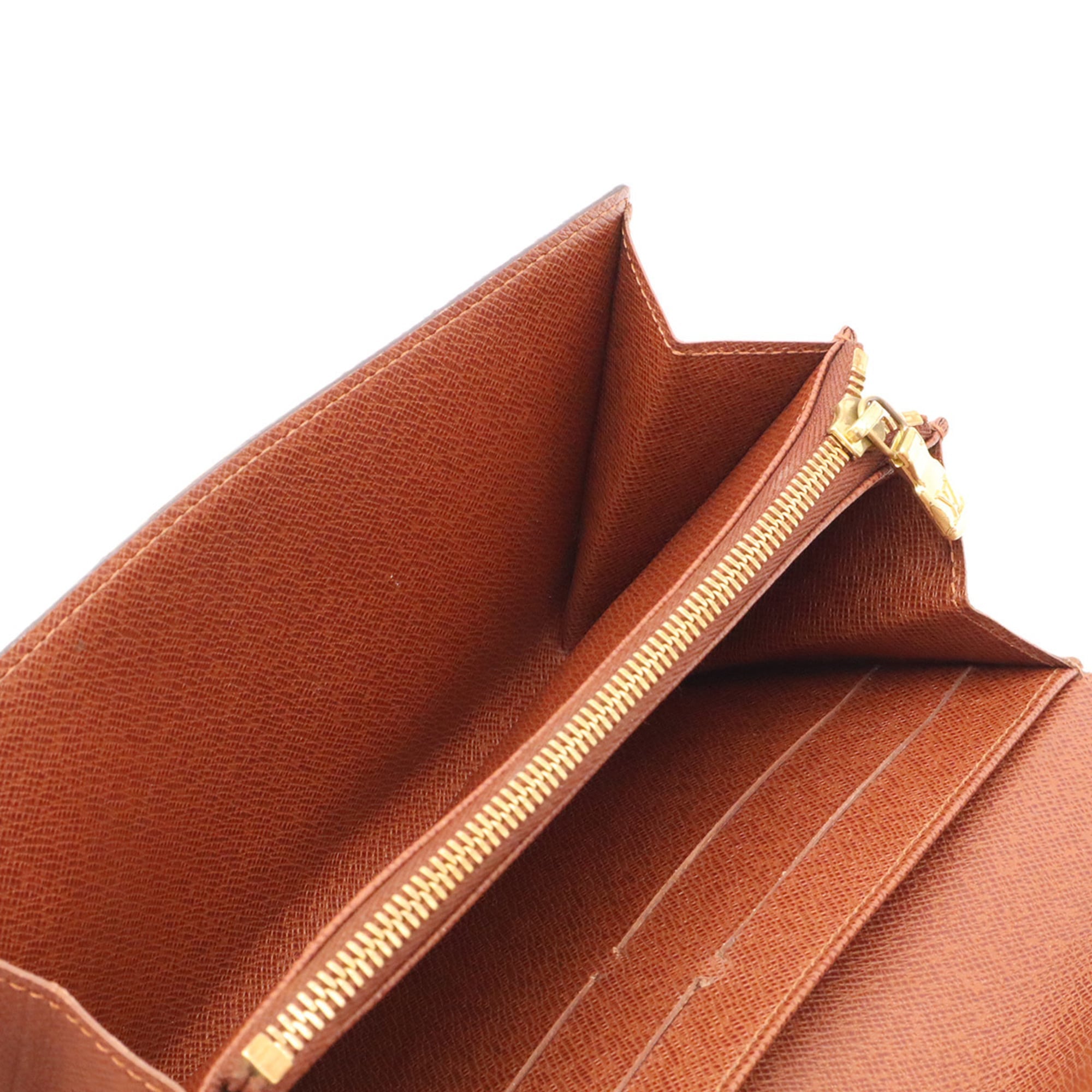 Louis Vuitton Brown Galle Monogram Long Wallet (Bi-Fold) (Pre-Owned)
