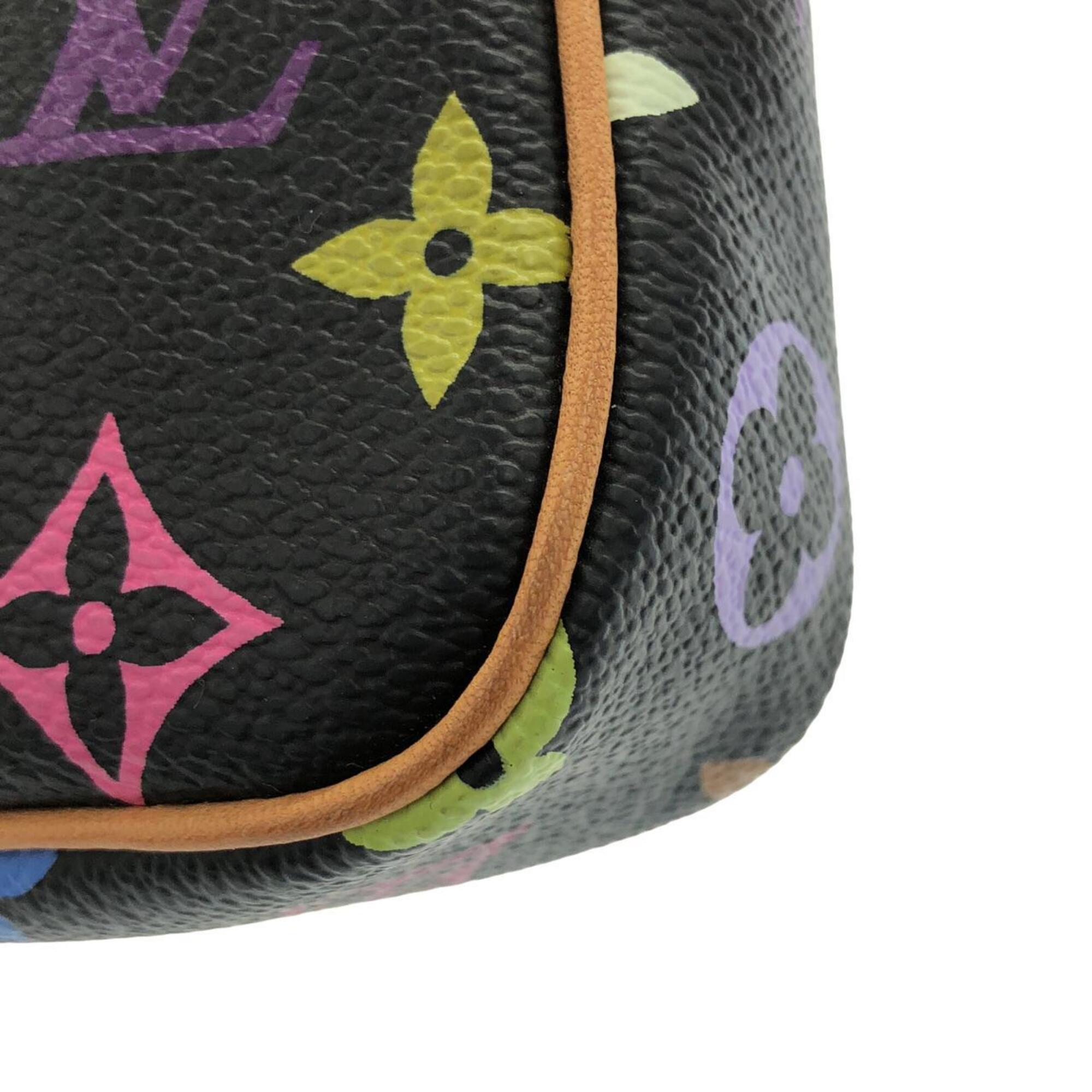 Louis Vuitton Black Multi-Color Coated Canvas Pochette Pouch (Pre-Owned)