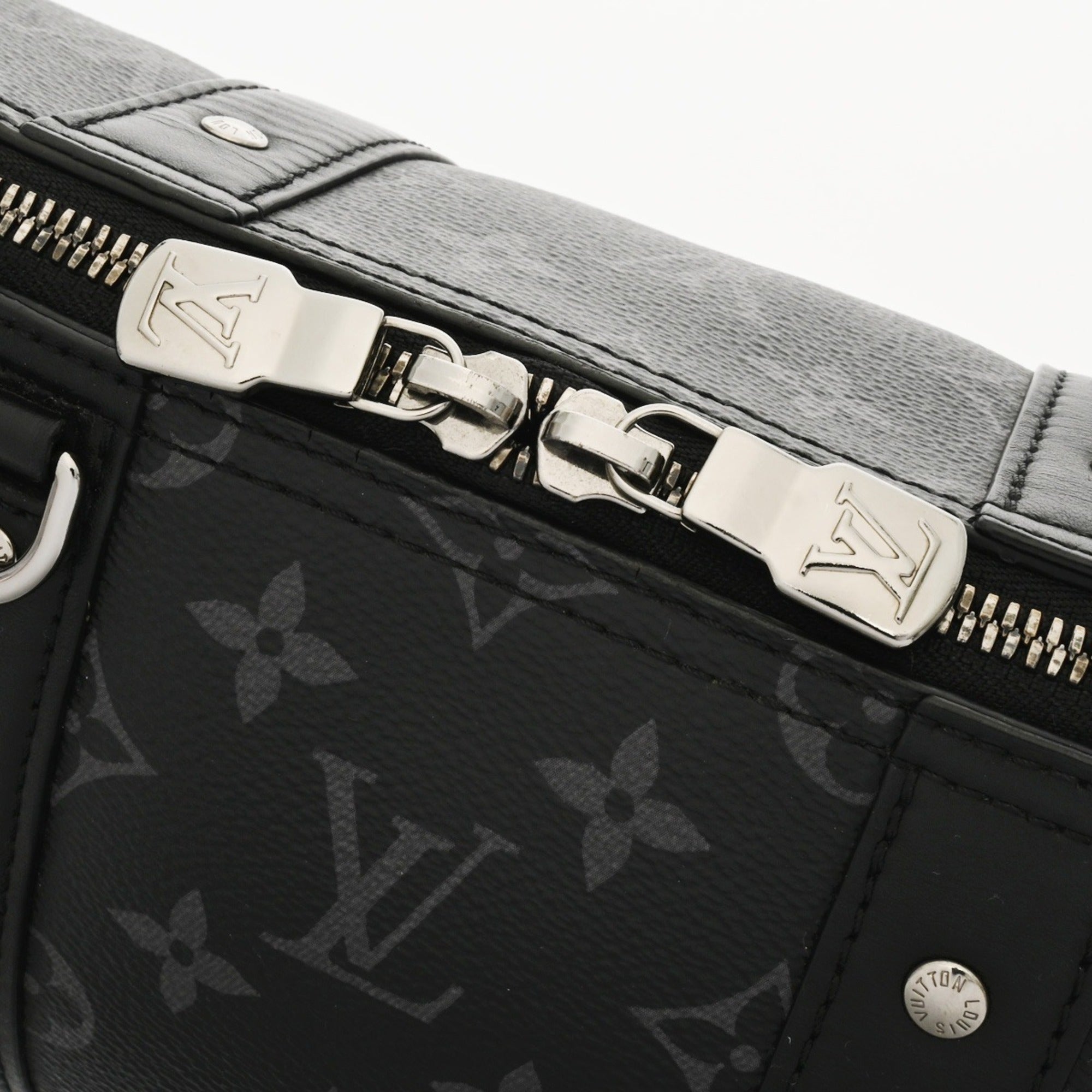 Louis Vuitton Black Gray Monogram Eclipse Monogram Eclipse Shoulder Bag (Pre-Owned)