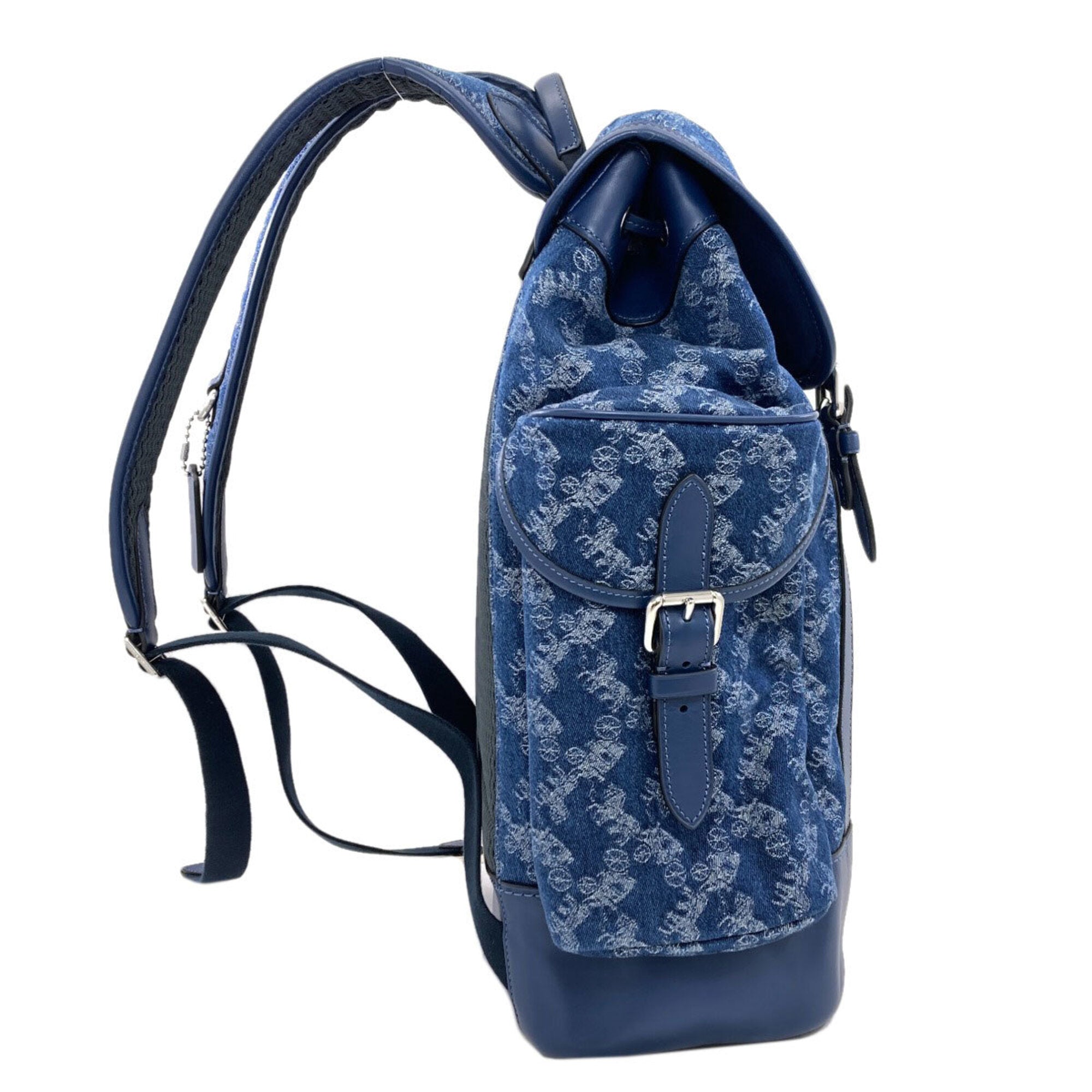 Coach Blue Denim Backpack (Pre-Owned)