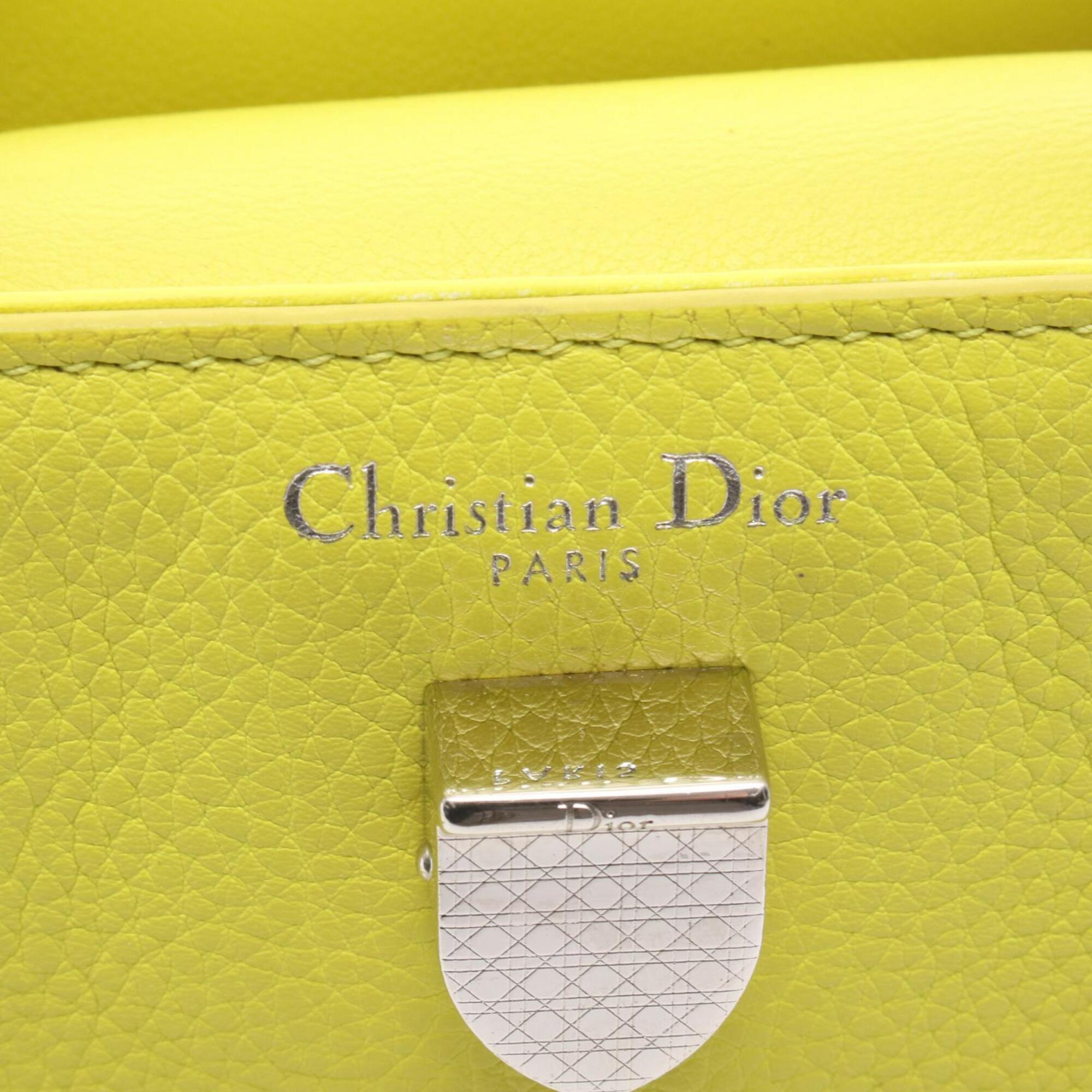 Christian Dior Yellow Leather Handbag (Pre-Owned)