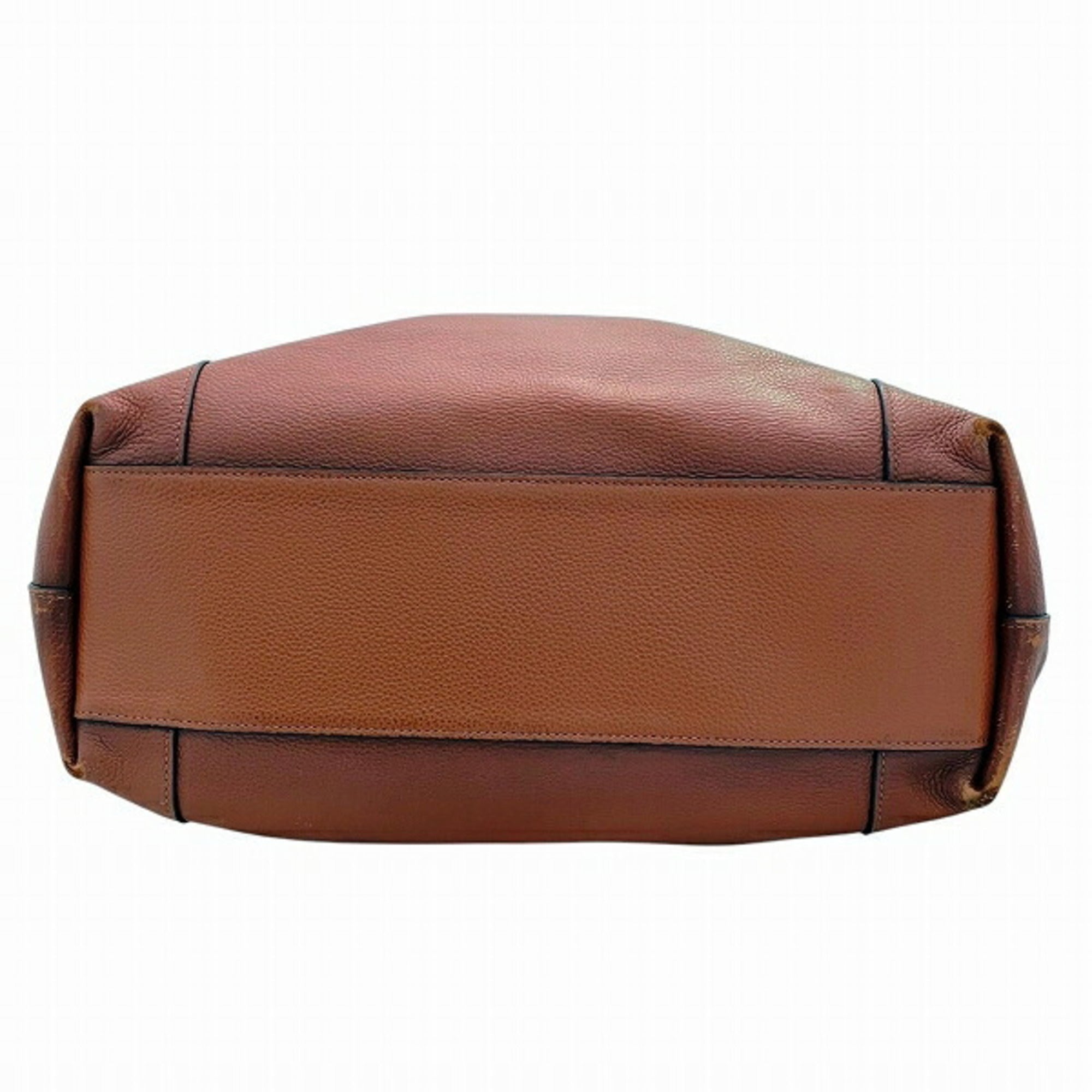 Coach Brown Leather Tote Bag (Pre-Owned)